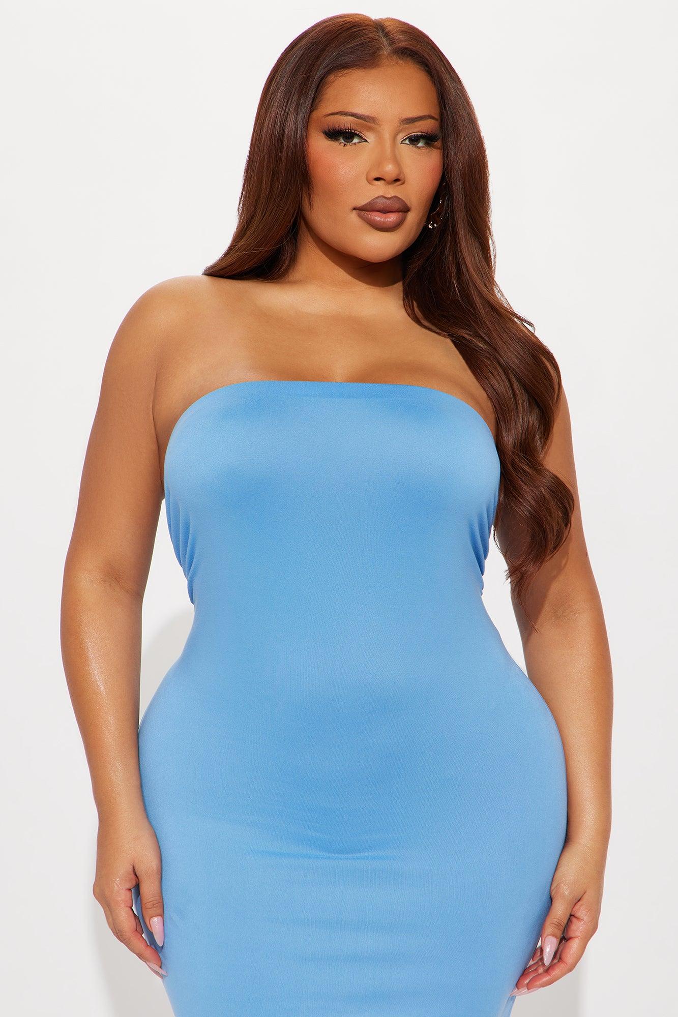 Rayna Tube Maxi Dress - Blue Product Image