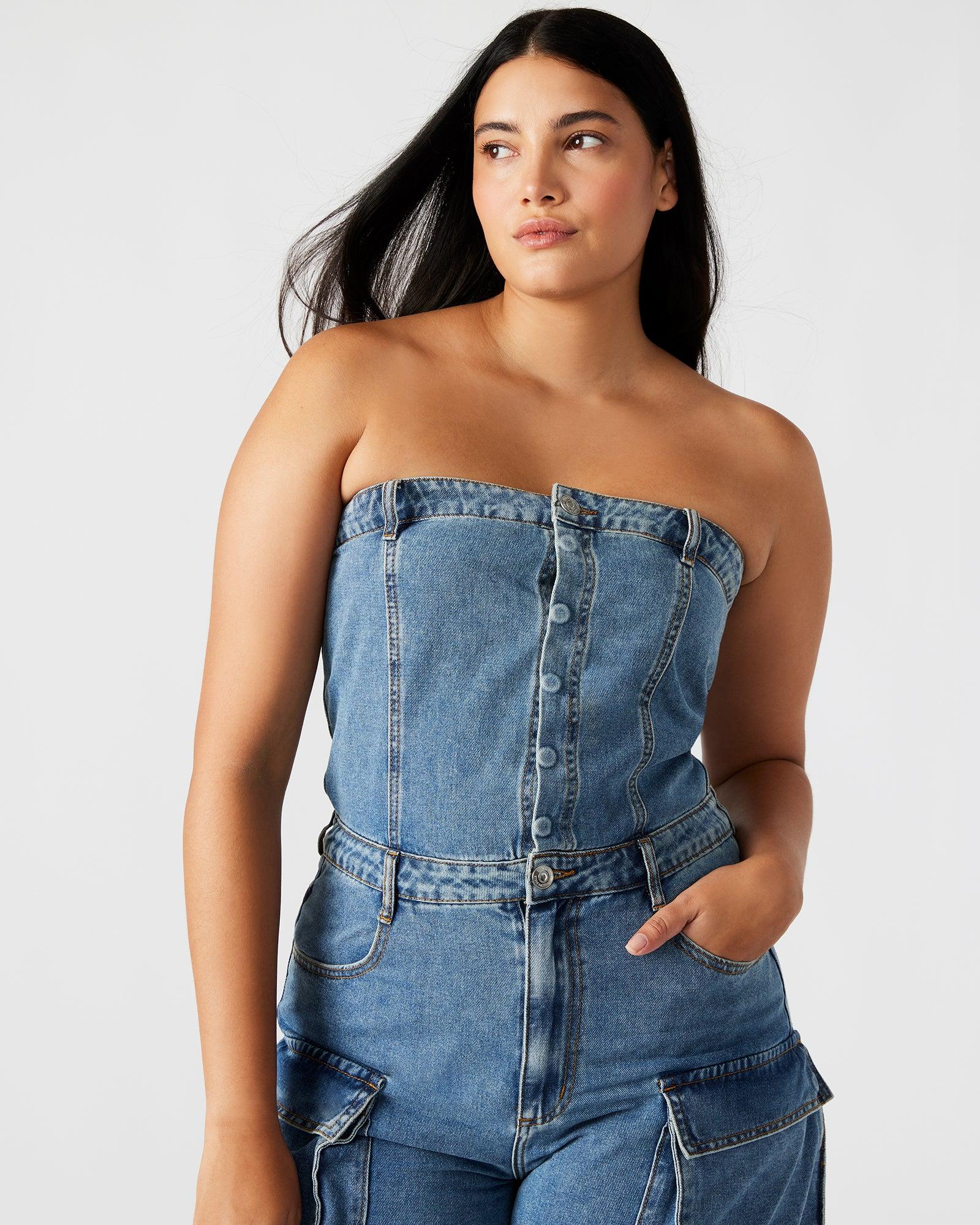 DUO DENIM JUMPSUIT Female Product Image
