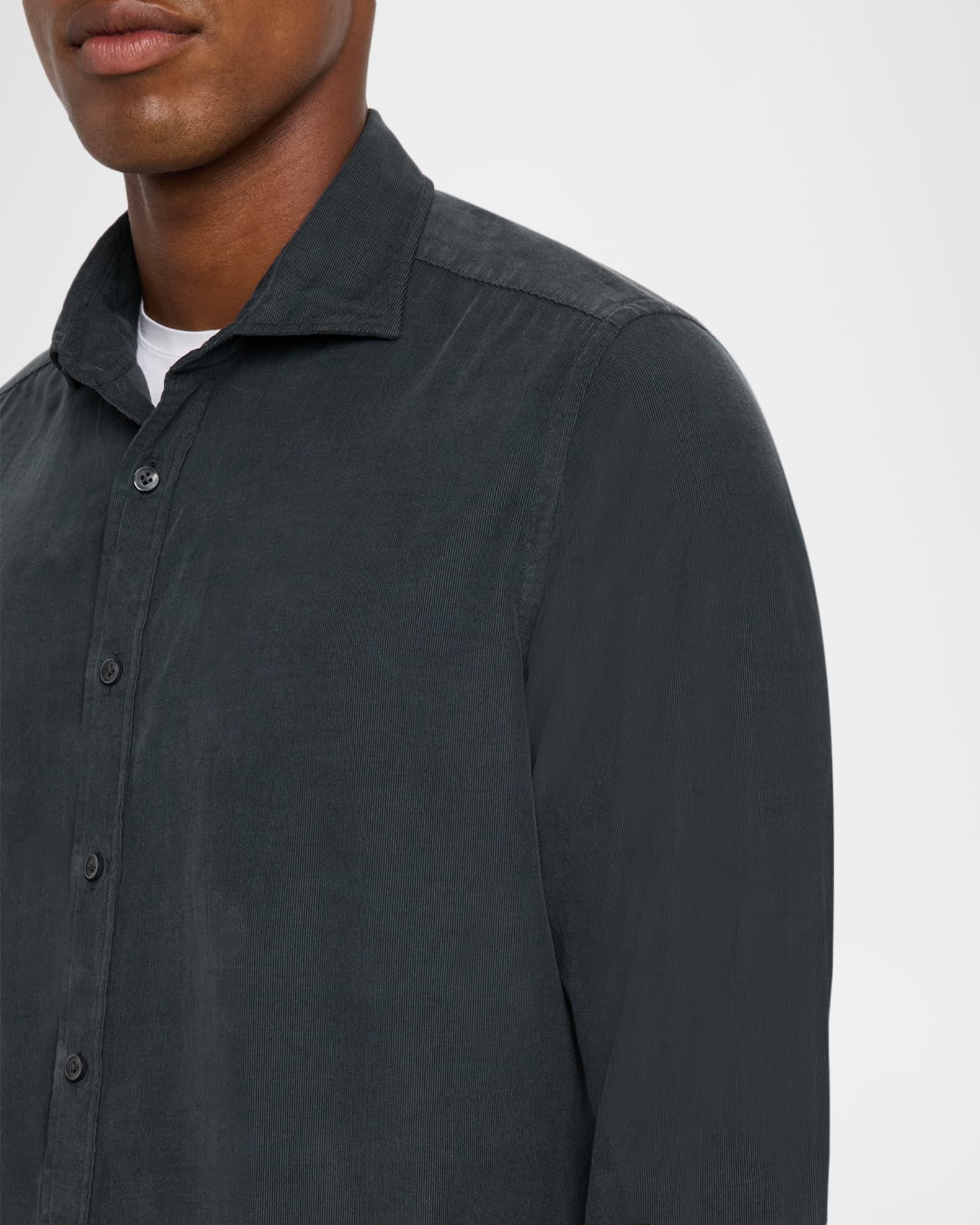 Men's Cotton Corduroy Button-Down Shirt Product Image