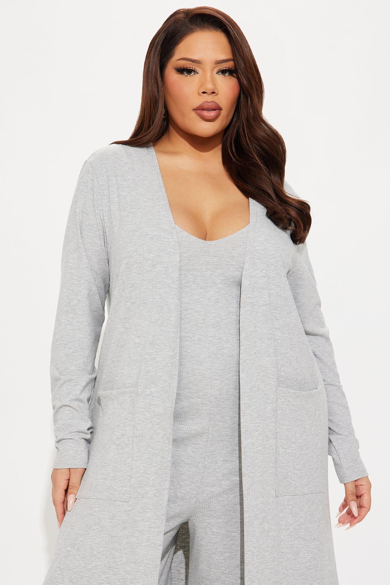 Kamara Jumpsuit Set - Heather Grey Product Image