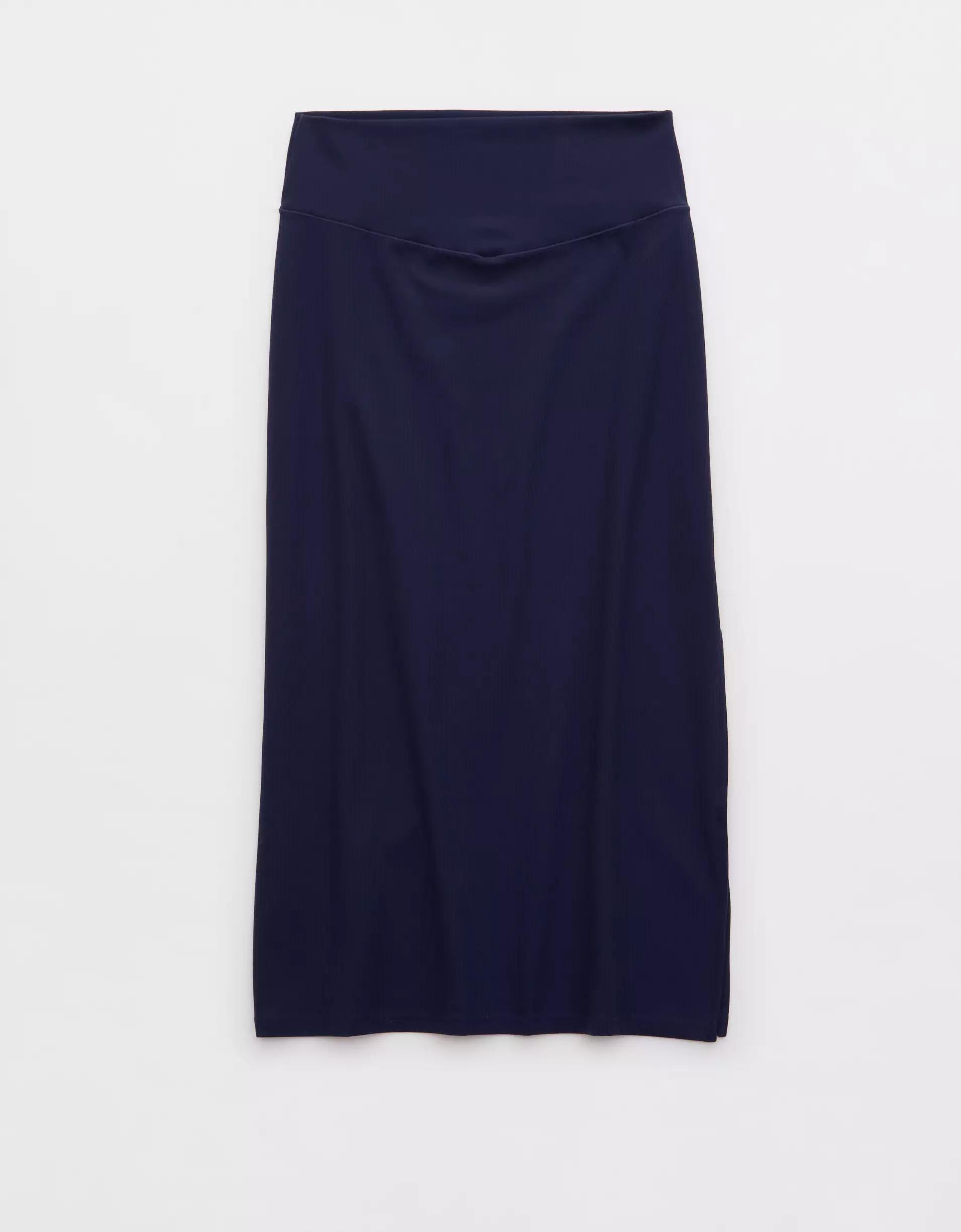 OFFLINE By Aerie Real Me XTRA Ribbed Midi Skirt Product Image
