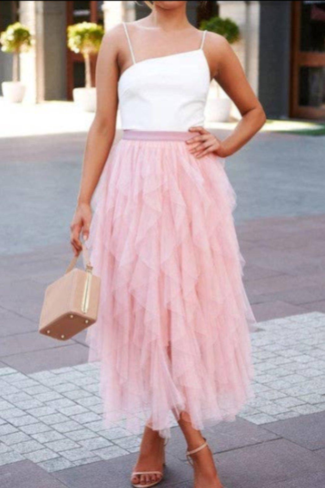A-line Long Tulle Skirts Product Image