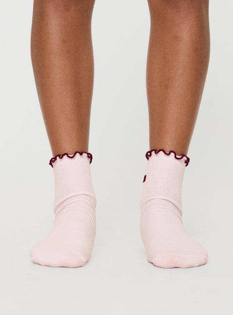 Lanter Socks Pink / Red Product Image