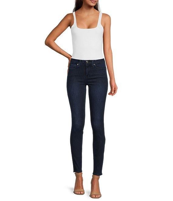 Good American Good Legs High Rise Gap-Proof Waistband Stretch Denim Skinny Jeans Product Image