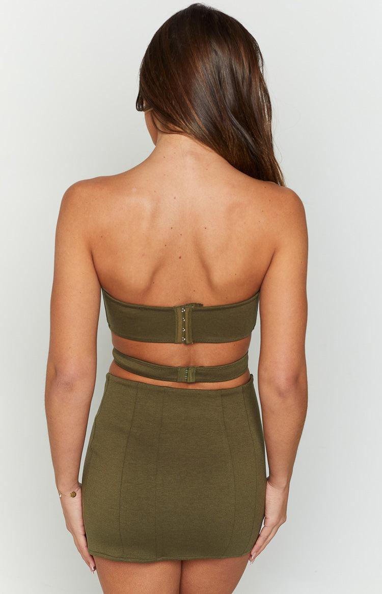 Emerson Green Strapless Crop Top Product Image