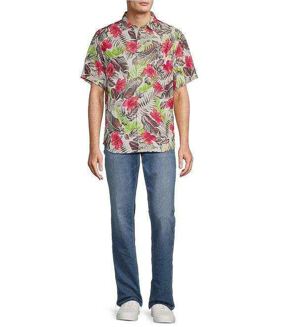 Tommy Bahama Short Sleeve Hibiscus Print Woven Shirt Product Image