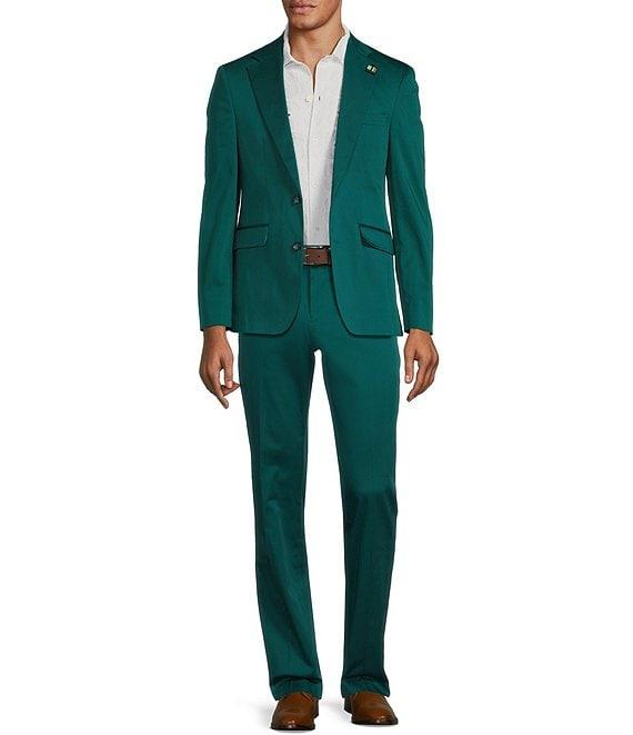 Murano Shape of Water Collection Alex Slim Fit Sateen Suit Separates Dress Pants Product Image