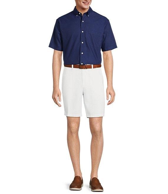 Gold Label Roundtree & Yorke Big & Tall Non-Iron Short Sleeve Solid Dobby Sport Shirt Product Image