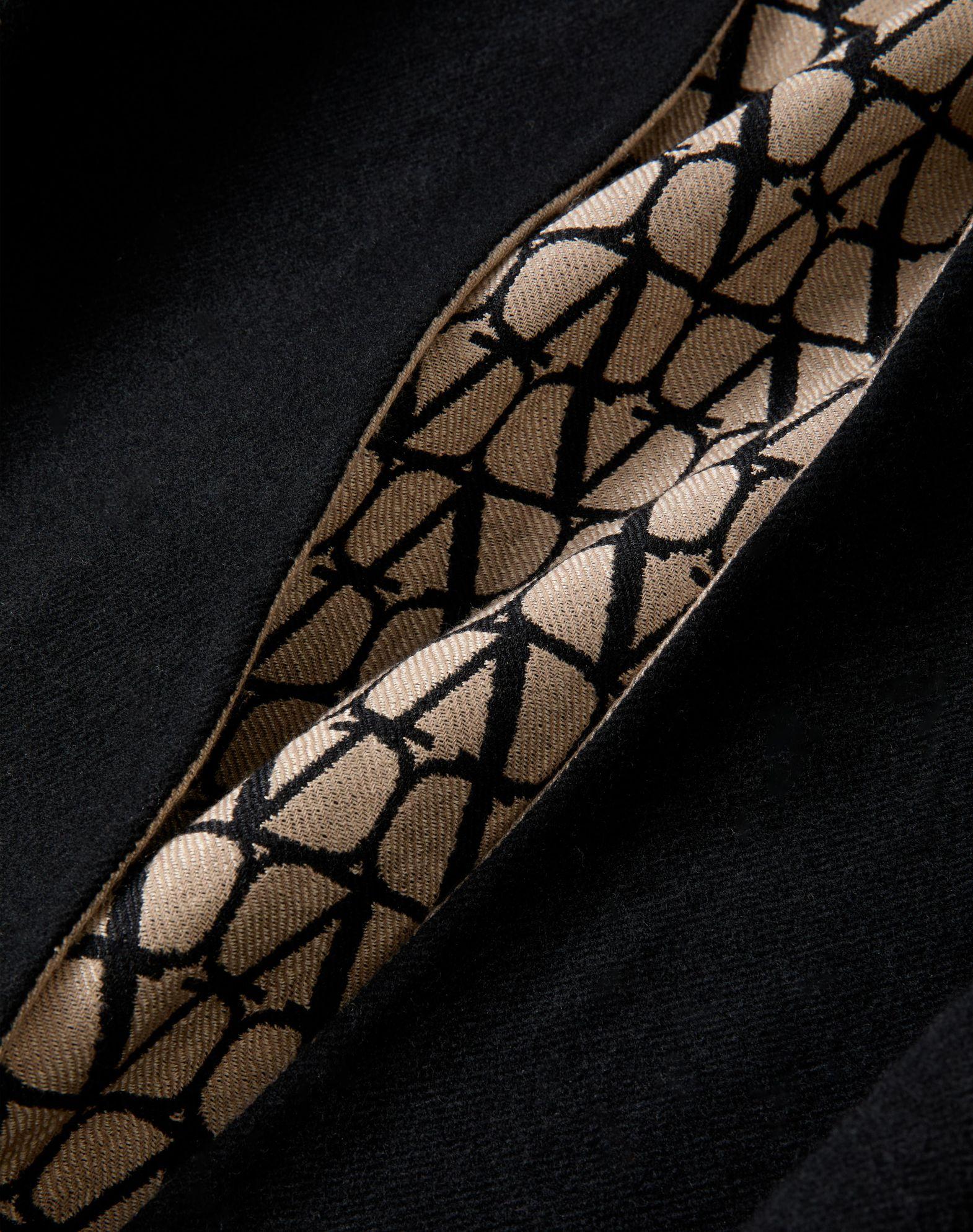 Double Toile Iconographe Poncho In Wool, Silk And Cashmere  Product Image