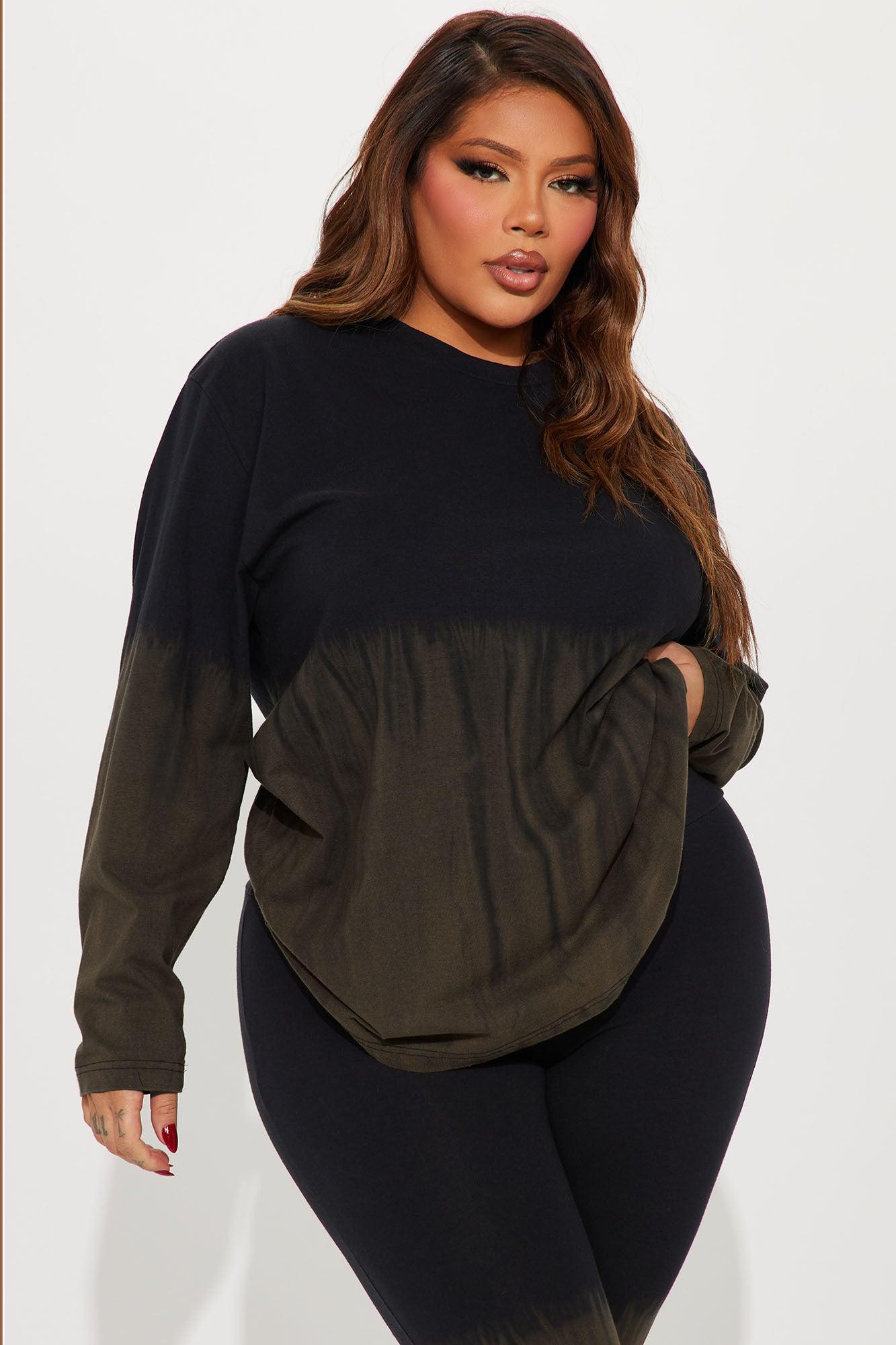 All About It Long Sleeve Legging Set - Black/combo Product Image