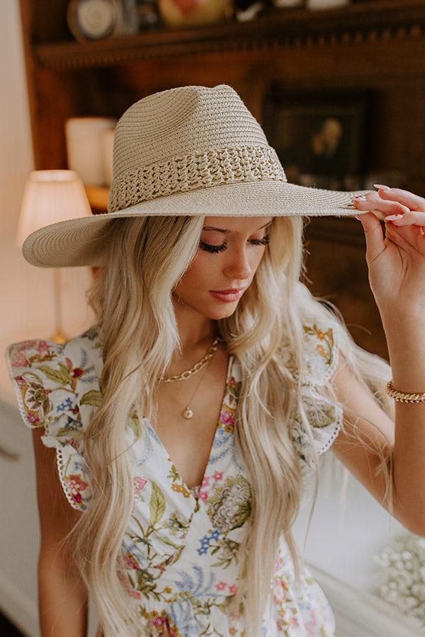 Sweet Moment Raffia Woven Hat in Natural Product Image