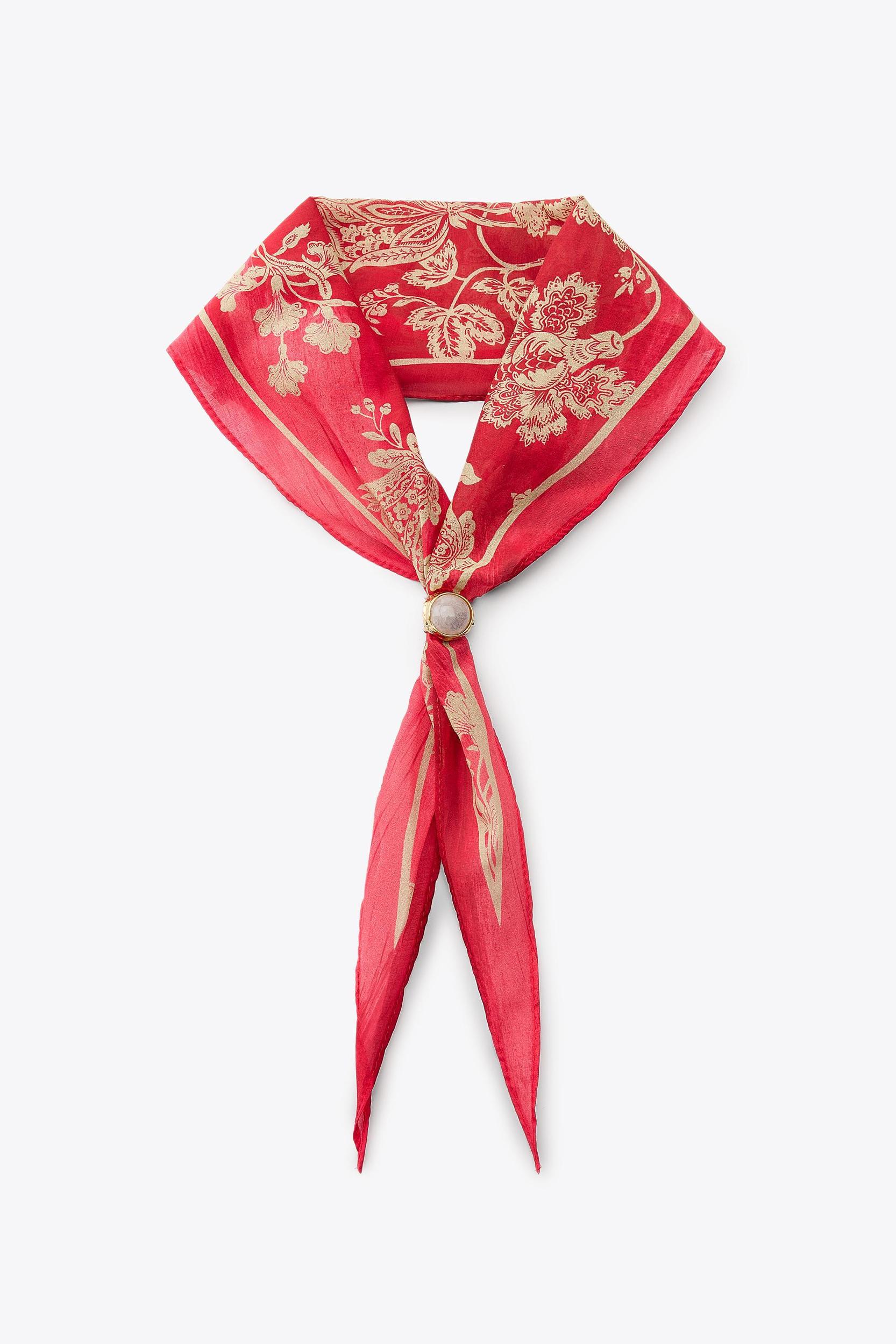 SILK STONE PRINT BANDANA Product Image