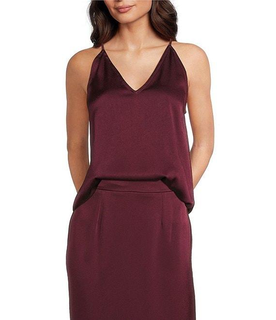 Marella Carso V-Neck Camisole Satin Top Product Image