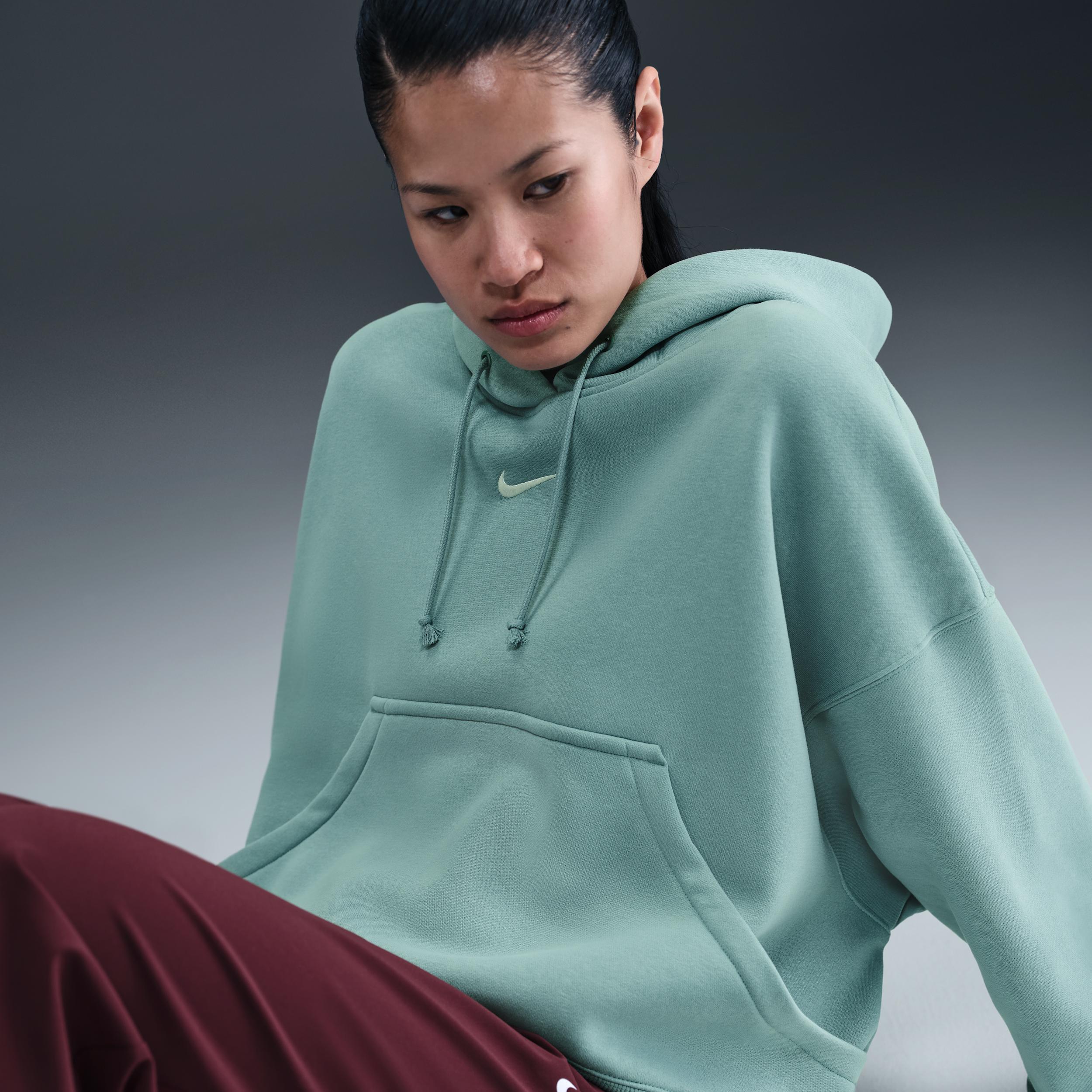 Womens Nike Sportswear Phoenix Fleece Over-Oversized Pullover Hoodie | DQ5858-265 Product Image