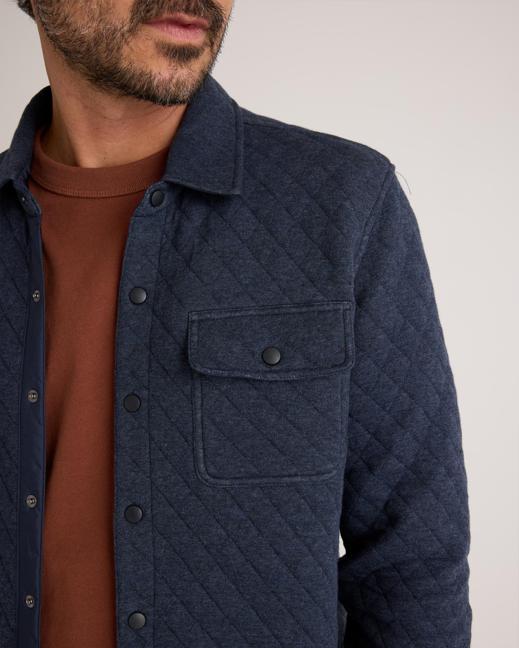 Quince | Men's Quilted CPO Overshirt Organic Cotton Product Image