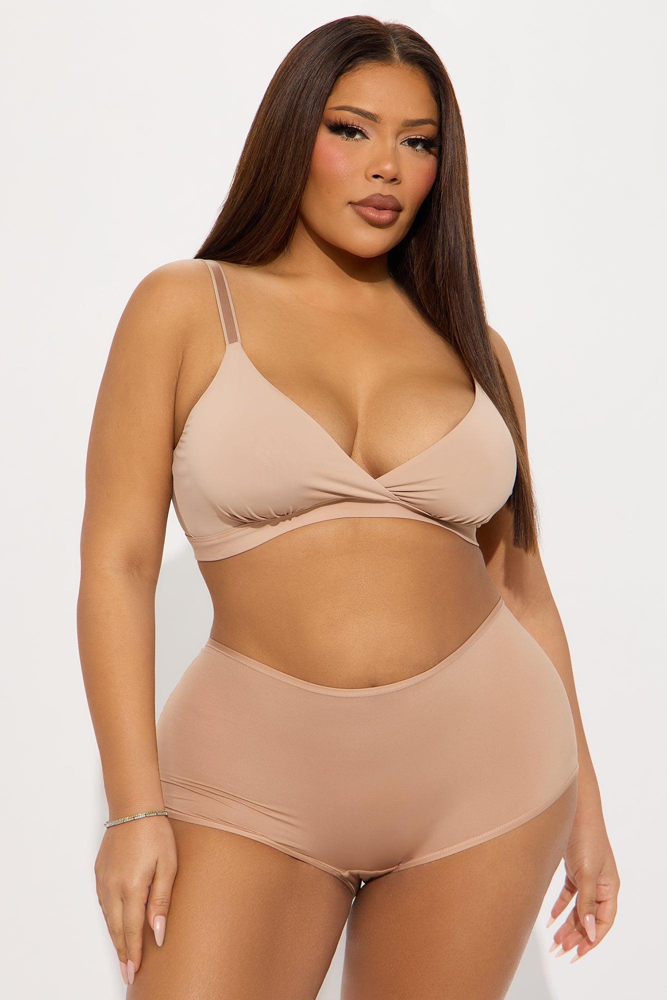 Light As A Feather Microfiber Boyshort Panty - Nude Product Image