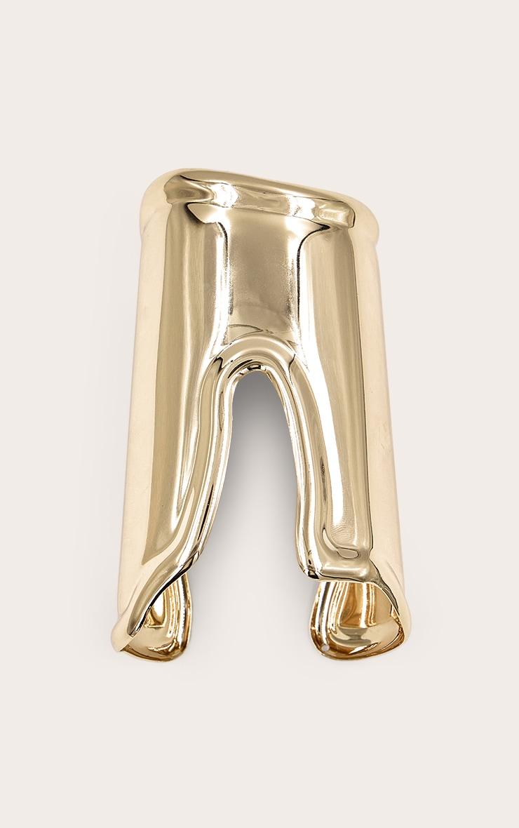 Gold Smooth Asymmetric Cuff Product Image