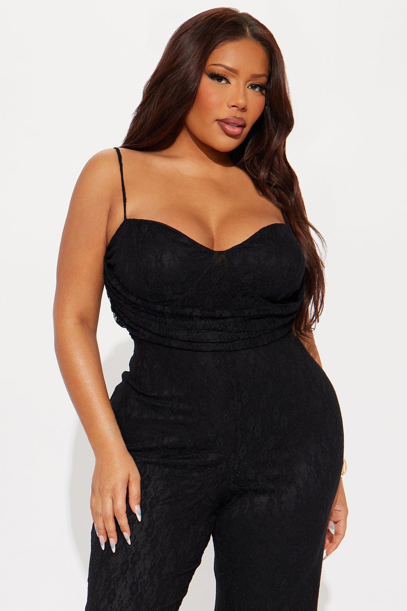 In Her Element Lace Jumpsuit - Black Female Product Image