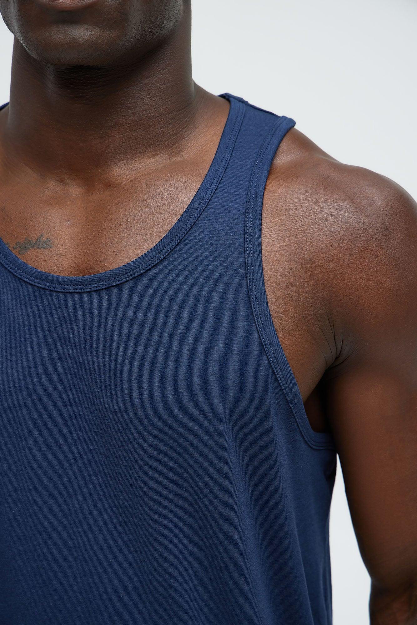 Essential Modal Lounge Tank - Navy Product Image