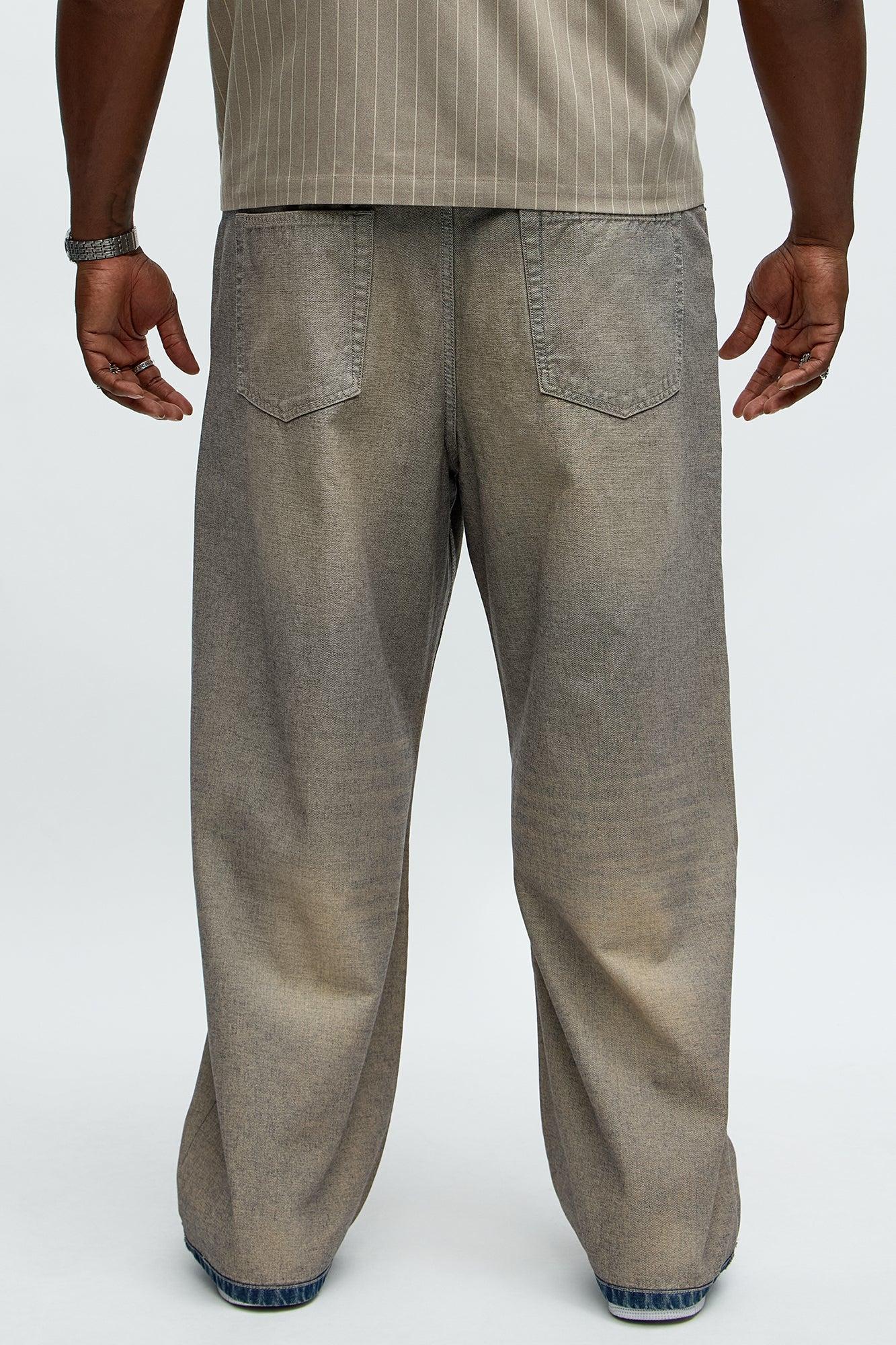 Outside Looking In Baggy Jeans - Grey Male Product Image