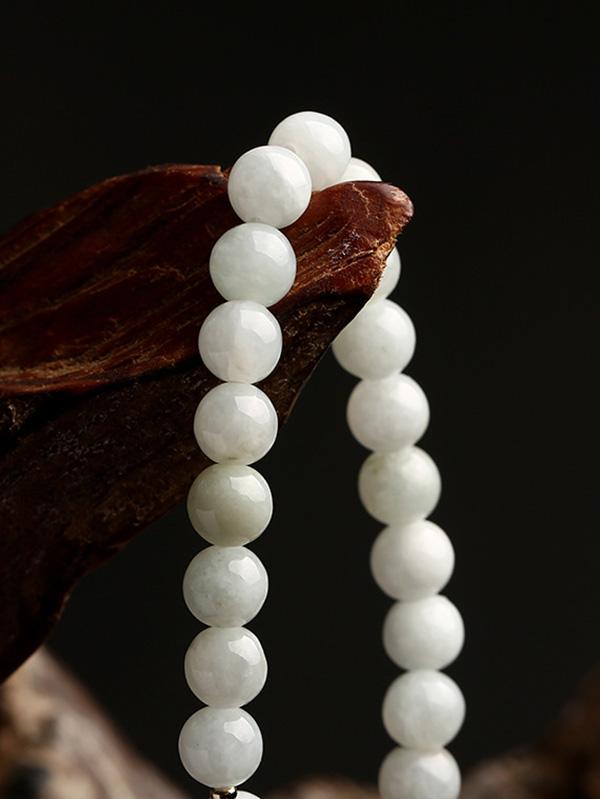 National Jade Beads&Flower Handmade Bracelet Product Image