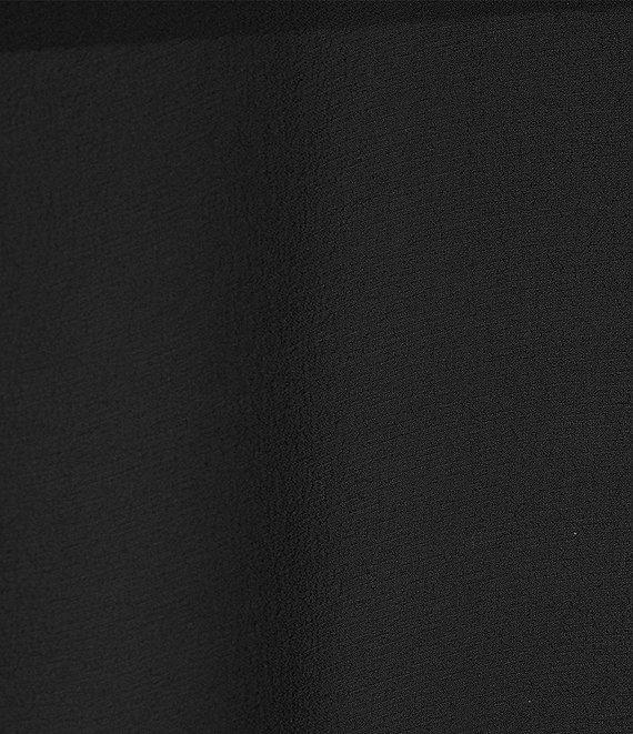 Eileen Fisher Sheer Silk Georgette Boat Neck Asymmetrical Wrap Product Image