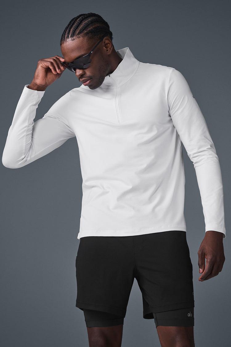Conquer 1/4 Zip Reform Long Sleeve - White Product Image