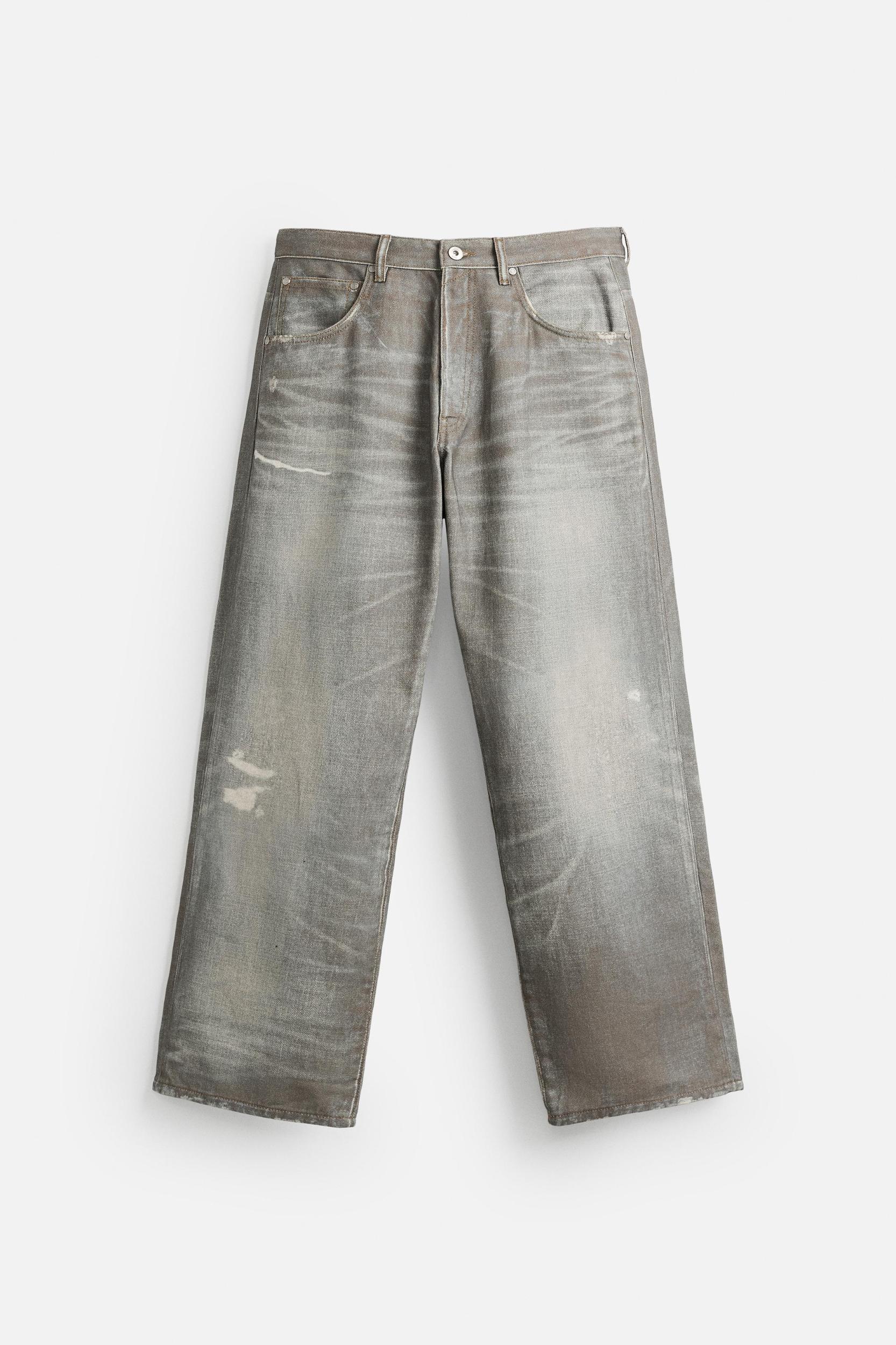 PRINTED BAGGY FIT JEANS Product Image