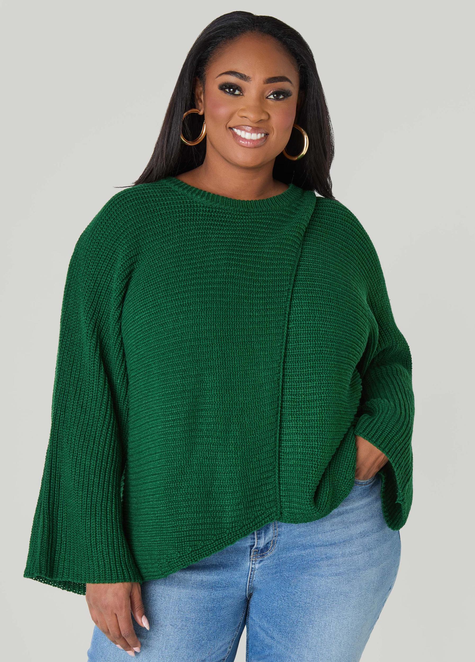 Crisscross Ribbed Sweater Product Image