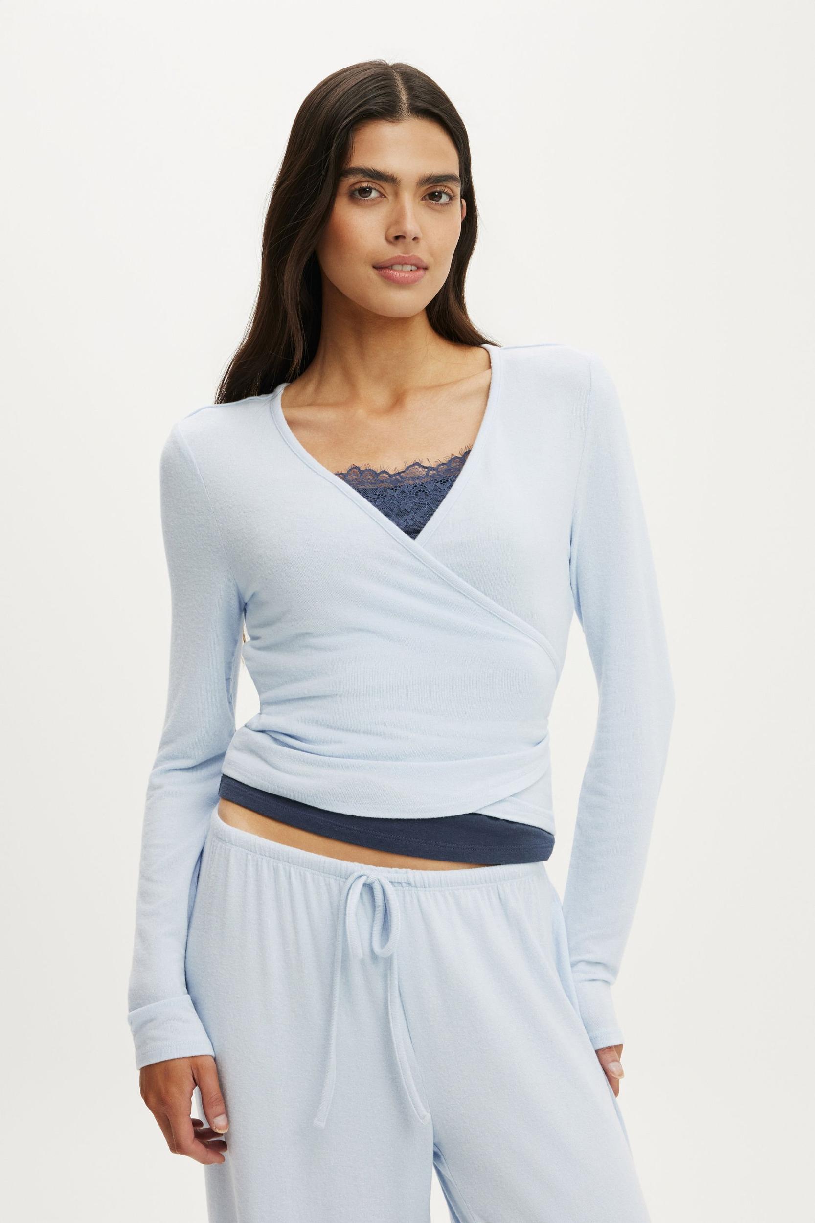 Super Soft Wrap Long Sleeve Top Product Image
