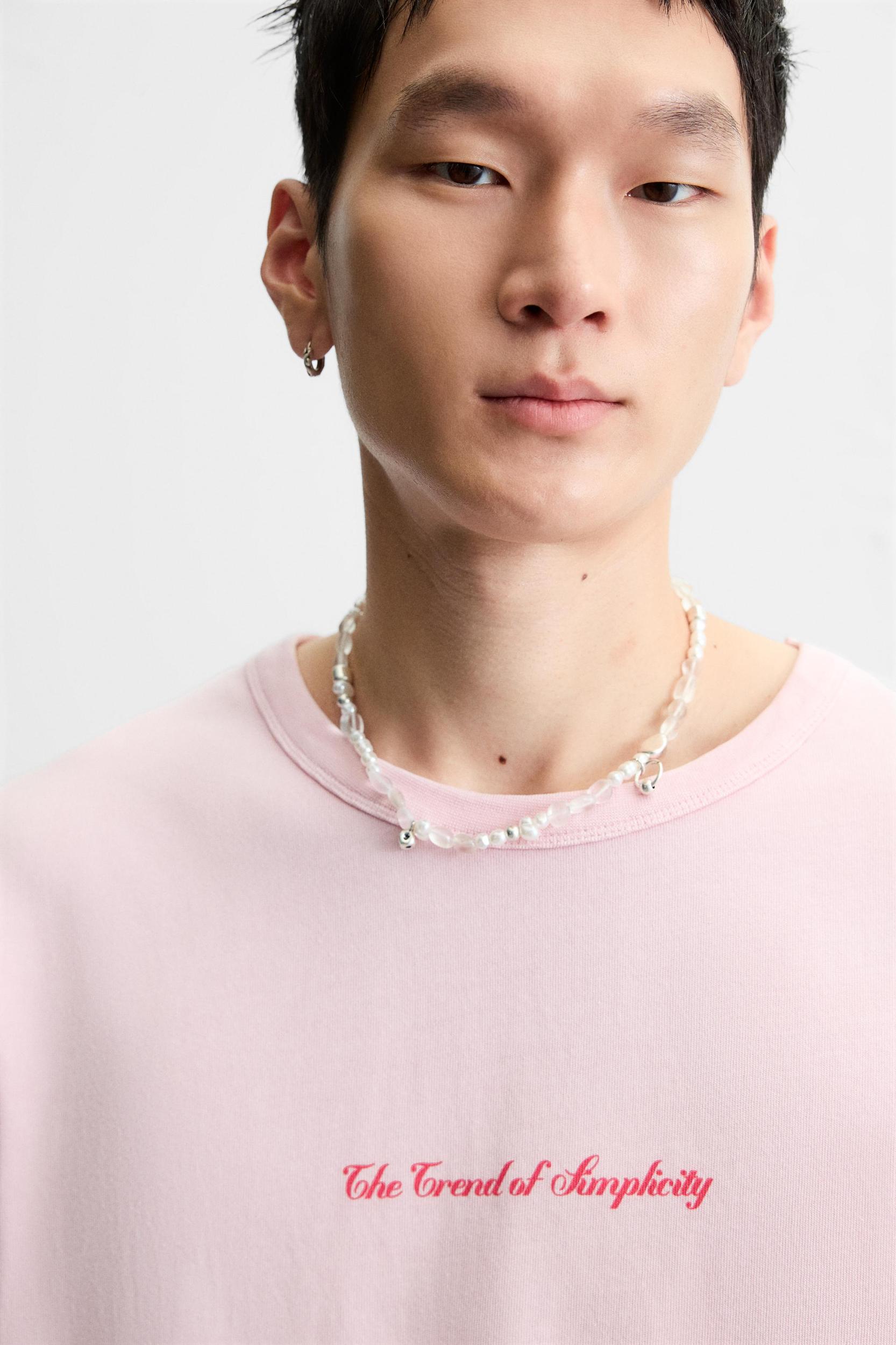 PRINTED TEXT T-SHIRT Product Image