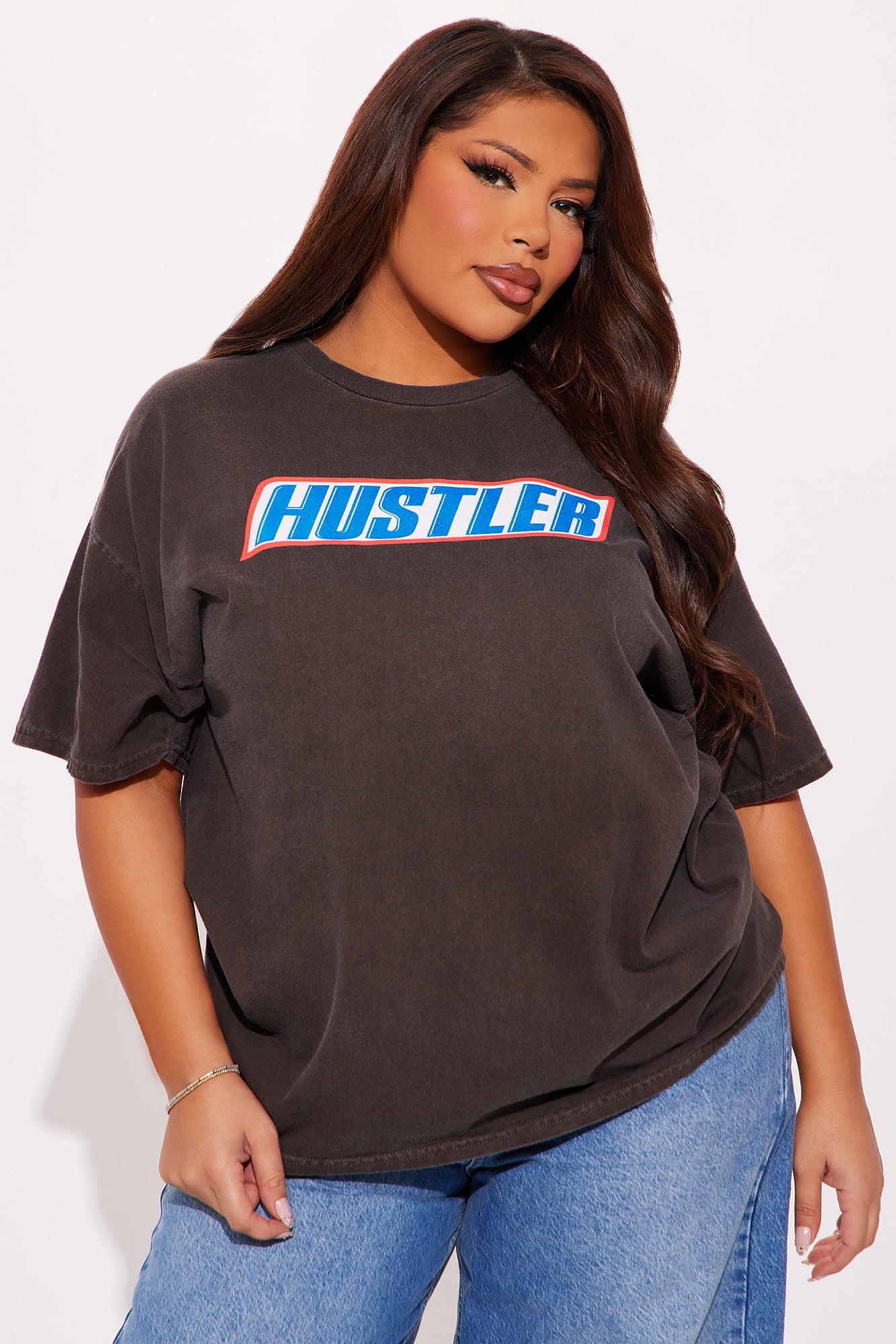 Hustler Washed Oversized Tee - Chocolate Product Image