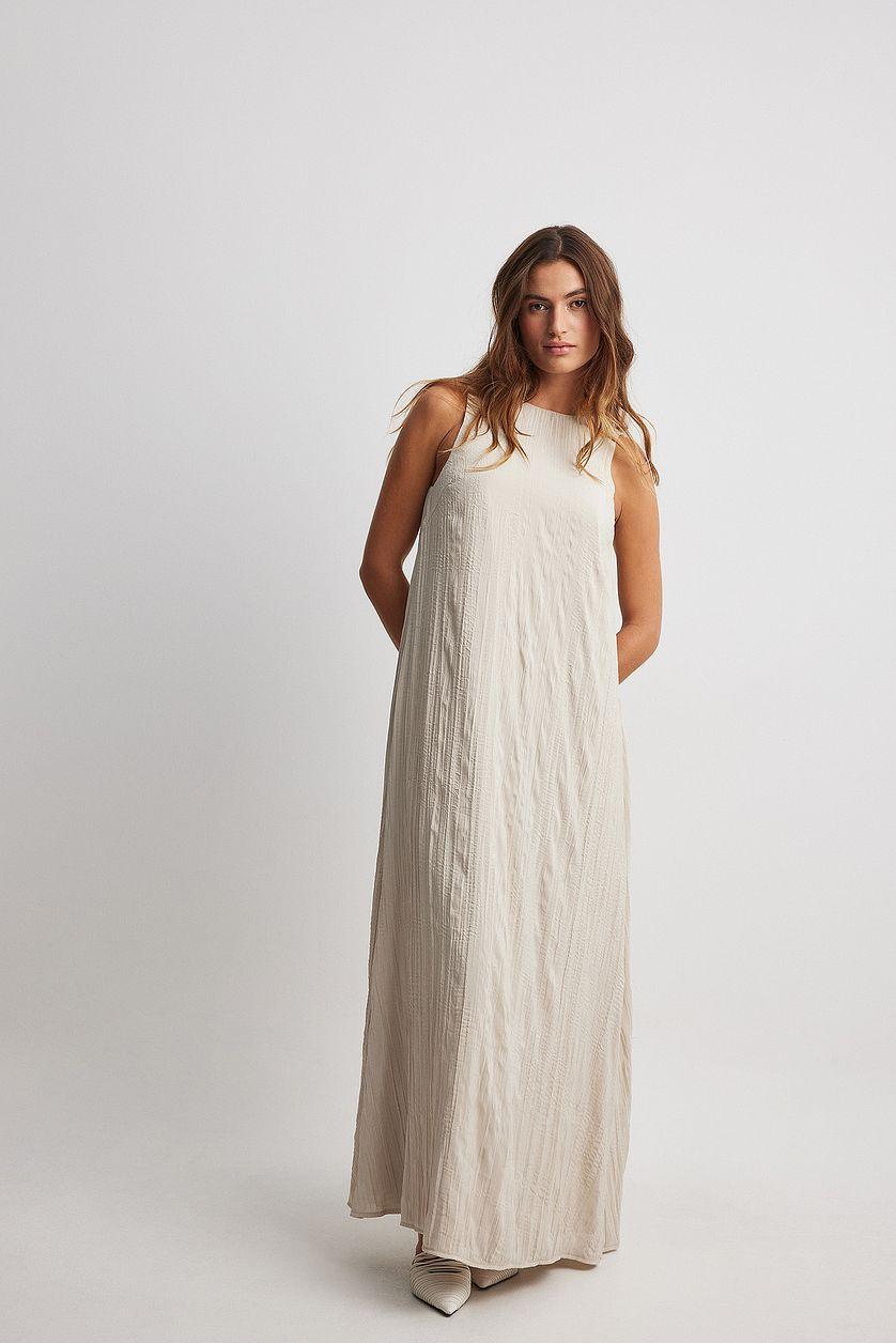 Crinkled Column Maxi Dress Product Image