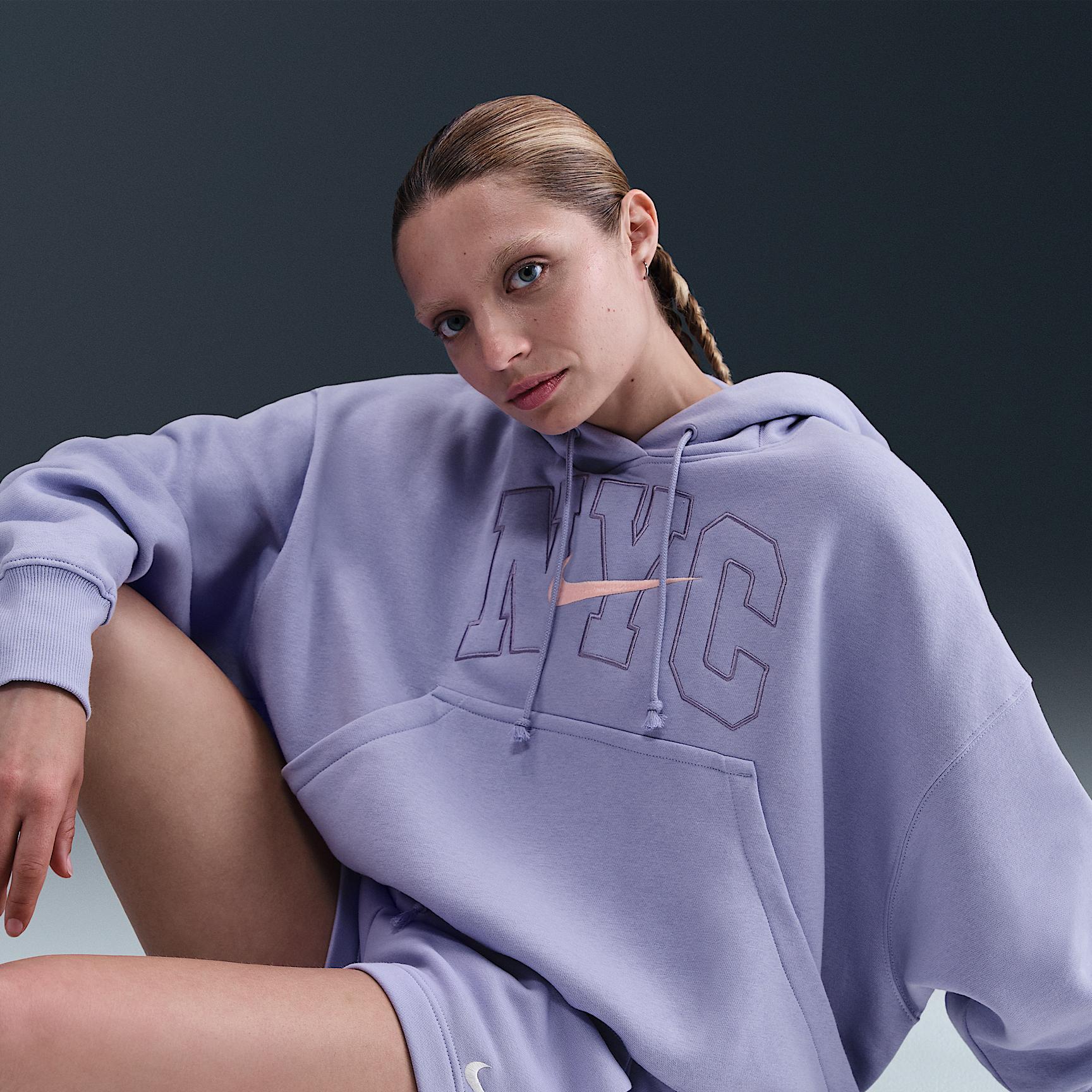 Womens Nike Sportswear Phoenix Fleece Over-Oversized Hoodie | HQ2980-533 Product Image
