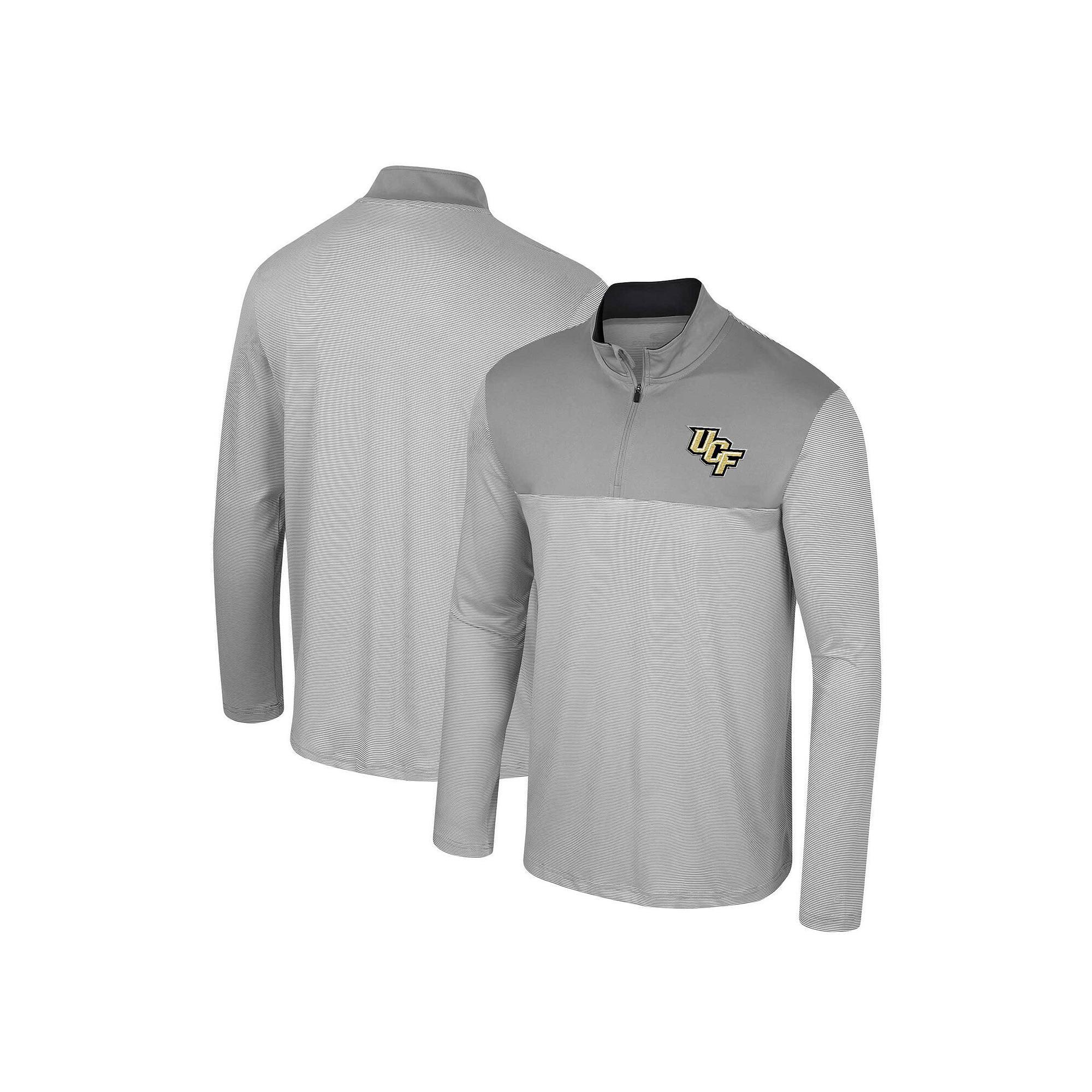 Men's Colosseum Gray UCF Knights Tuck Quarter-Zip Top, Size: XL, Grey Product Image