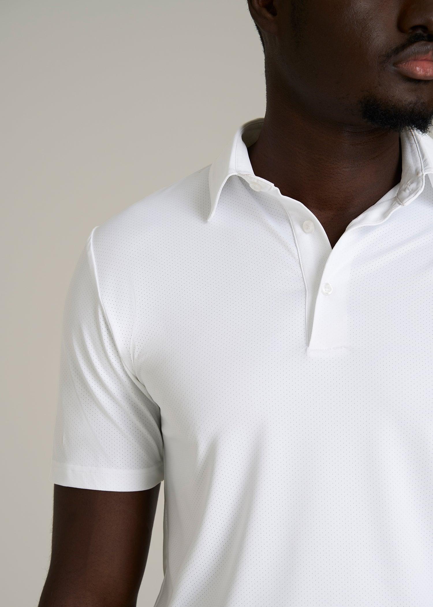 Golf Performance Tall Men's Polo Shirt in Optic White Product Image