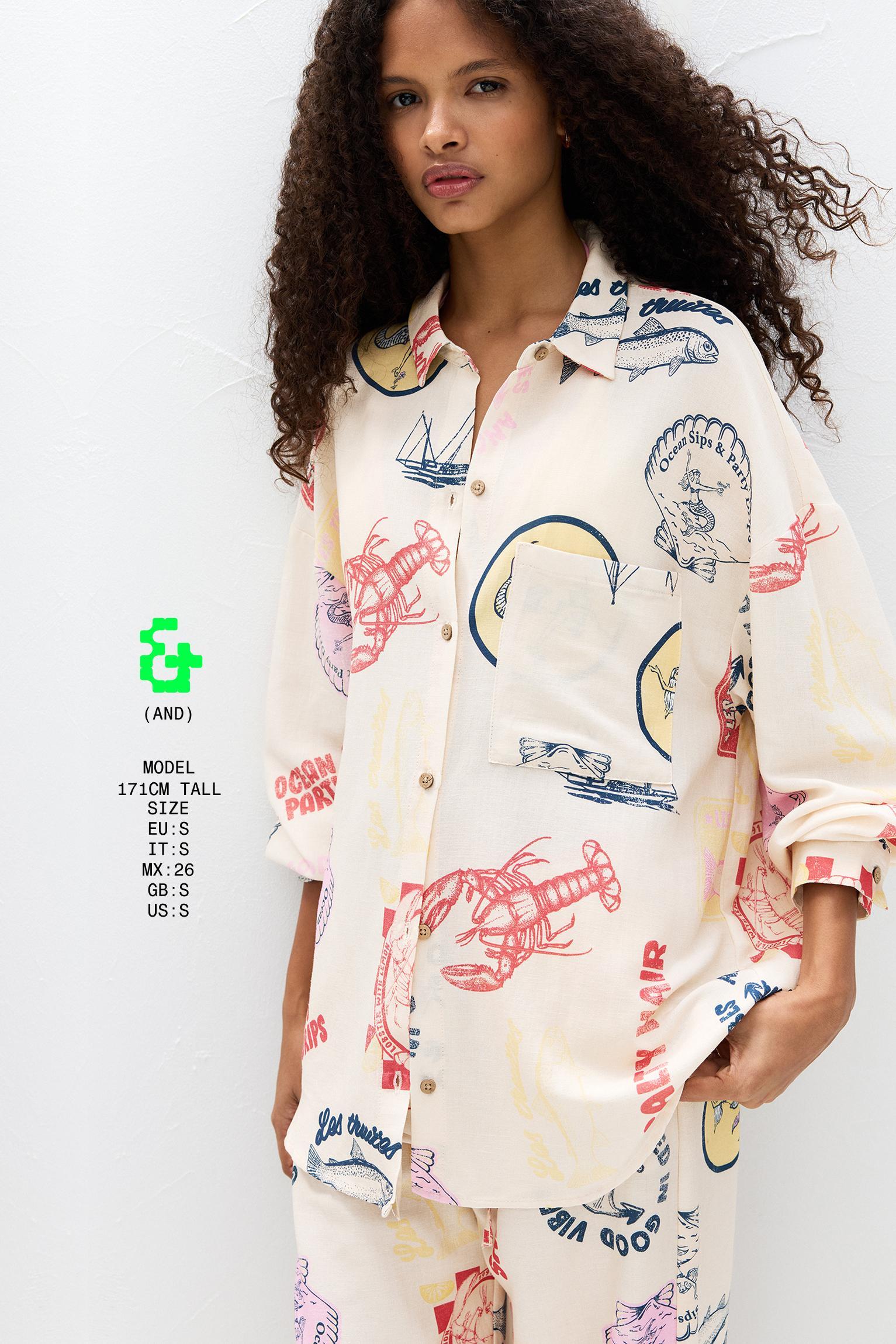 Printed long sleeve shirt Product Image