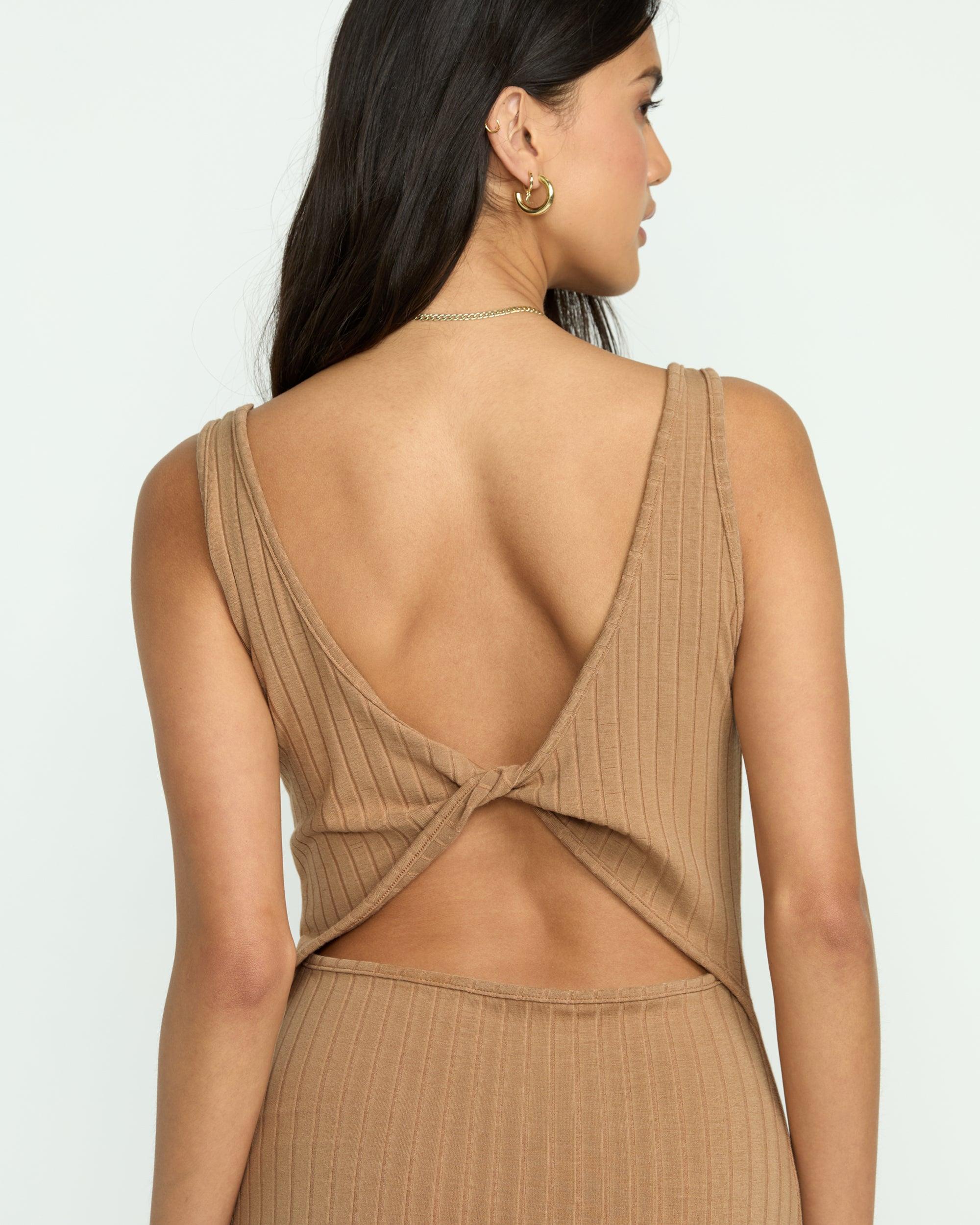 Take A Look Reversible Dress - Rose Brown Female Product Image