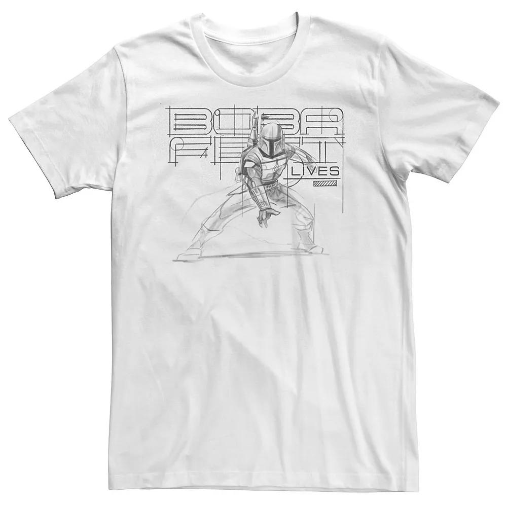 Men's Star Wars The Book Of Boba Fett Line Art Tee,  Product Image