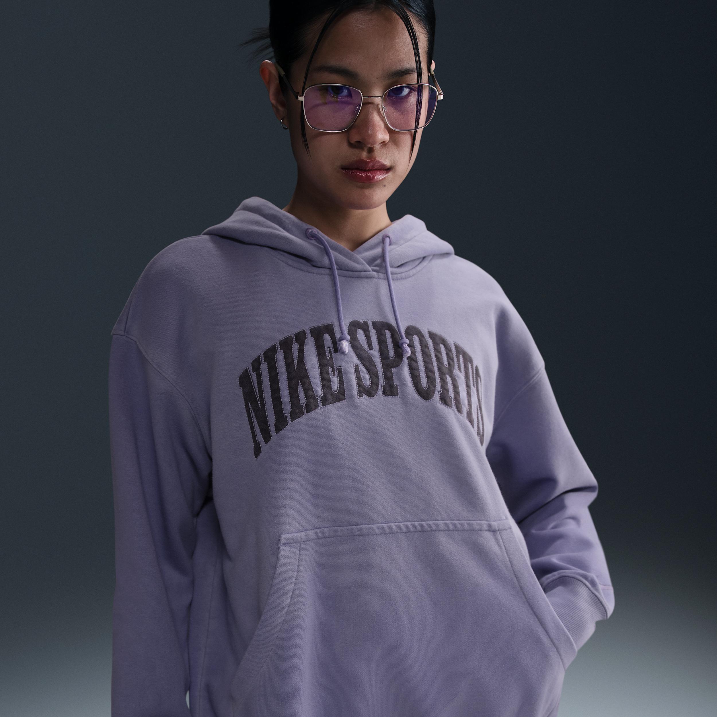 Womens Nike Sportswear Phoenix Fleece Oversized French Terry Hoodie | HJ1235-527 Product Image