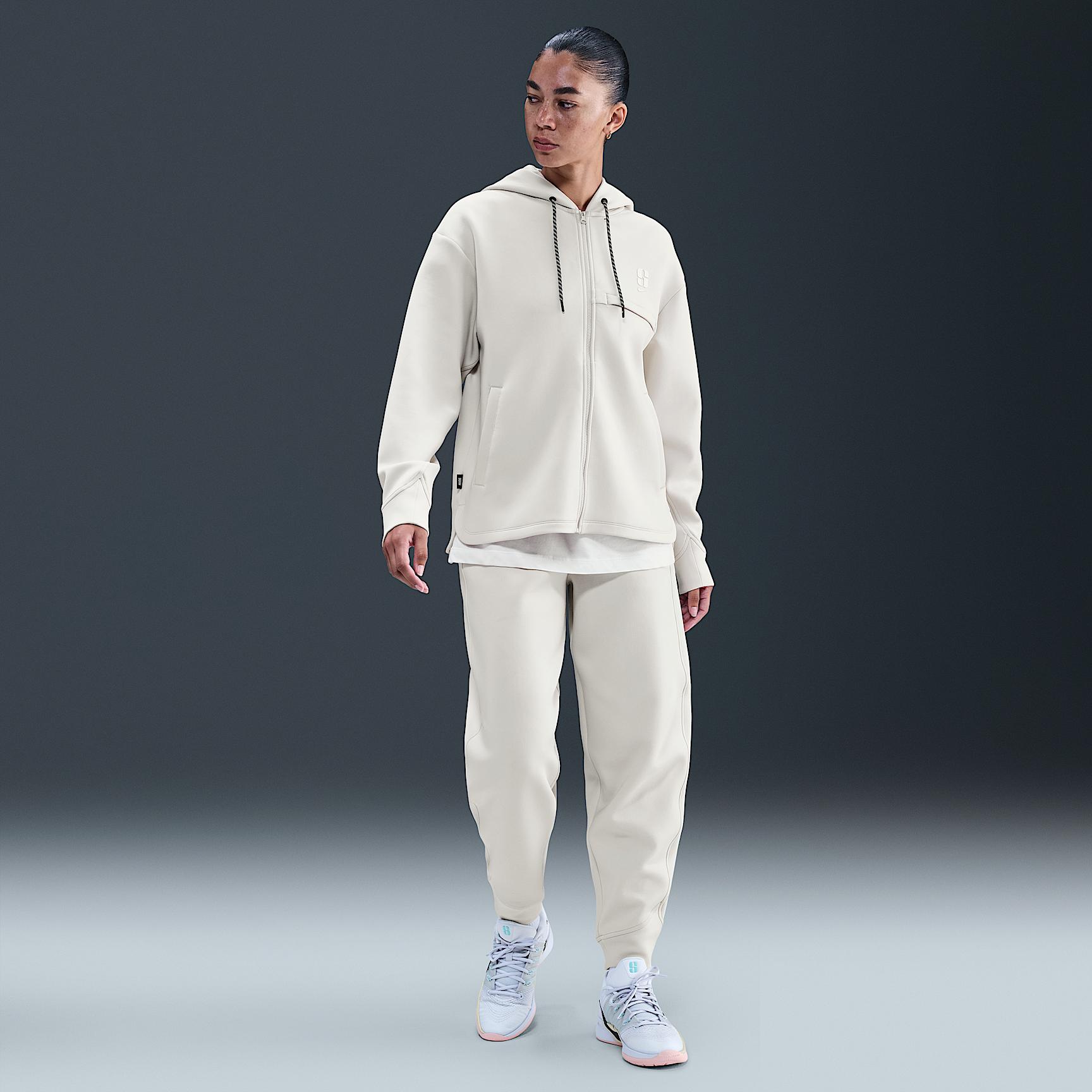 Nike Womens Sabrina Dri-FIT Loose Full-Zip Basketball Hoodie | IH3916-104 Product Image