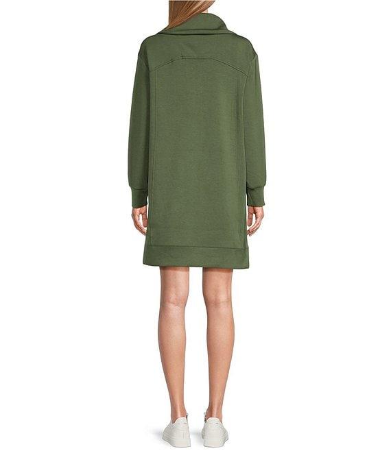 Tommy Bahama Palm Voyage 4-Way Stretch Tencel Quarter Zip Long Sleeve Dress Product Image