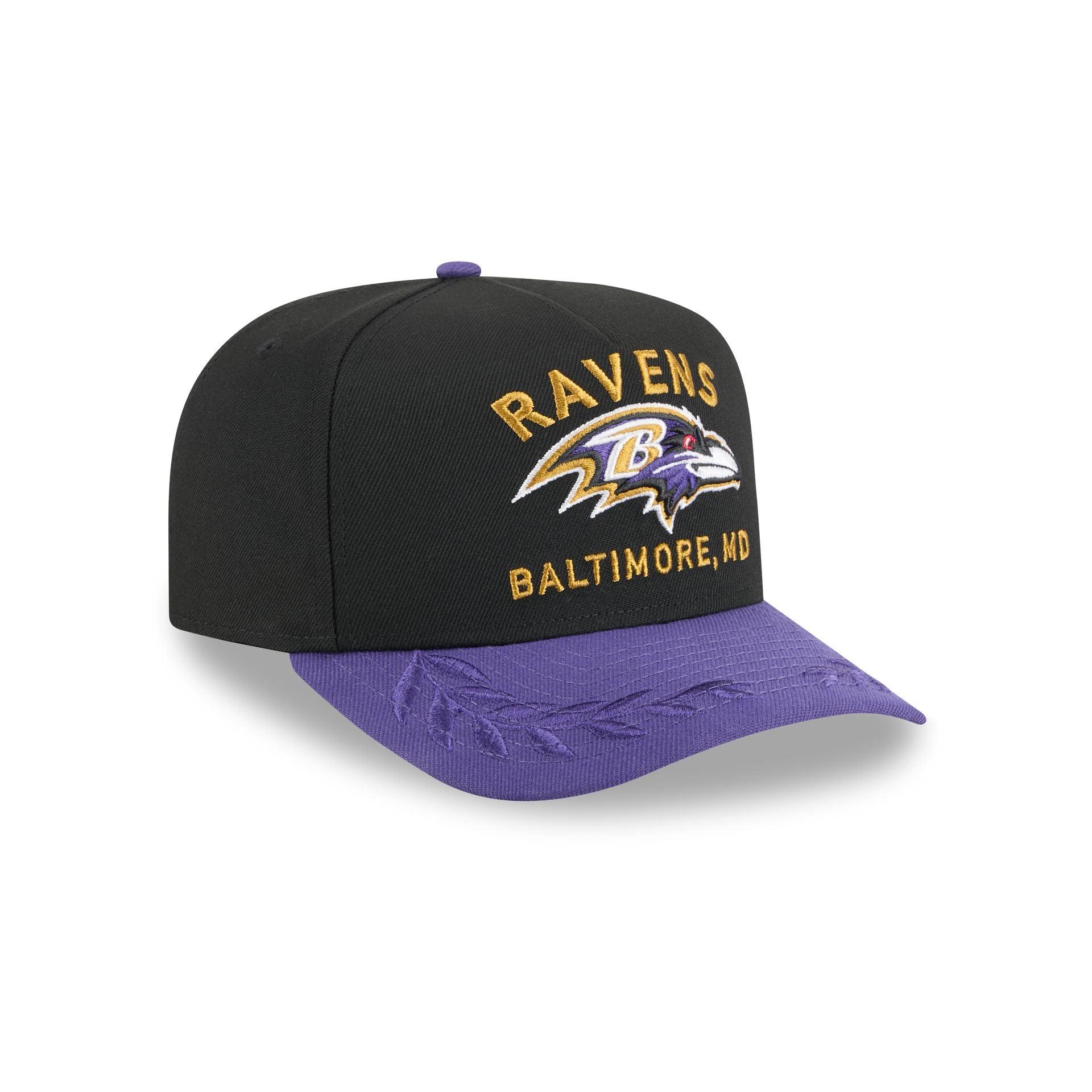 Baltimore Ravens 2025 Draft 9FIFTY A-Frame Snapback Hat Male Product Image