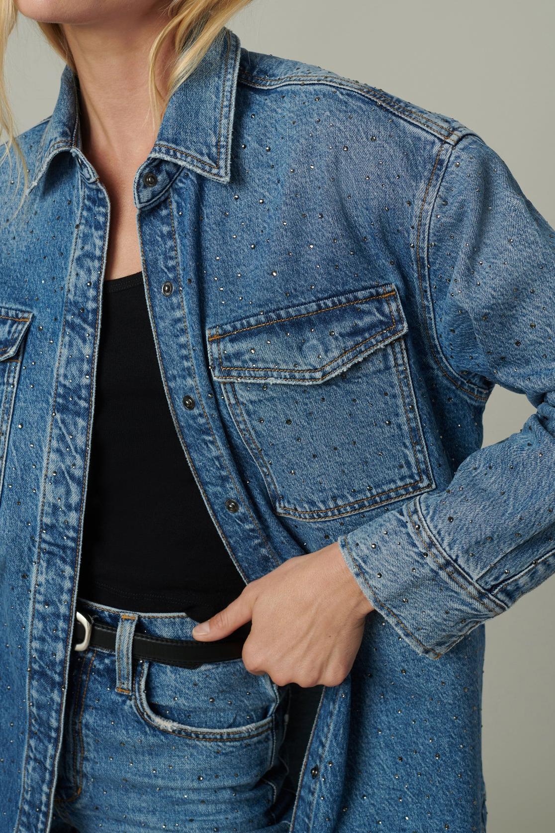 The Katrina Crystal Shirt Jacket Product Image