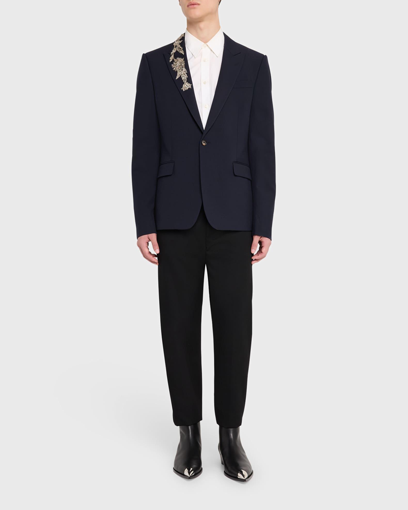 Men's Embroidered Wool Sport Coat Product Image