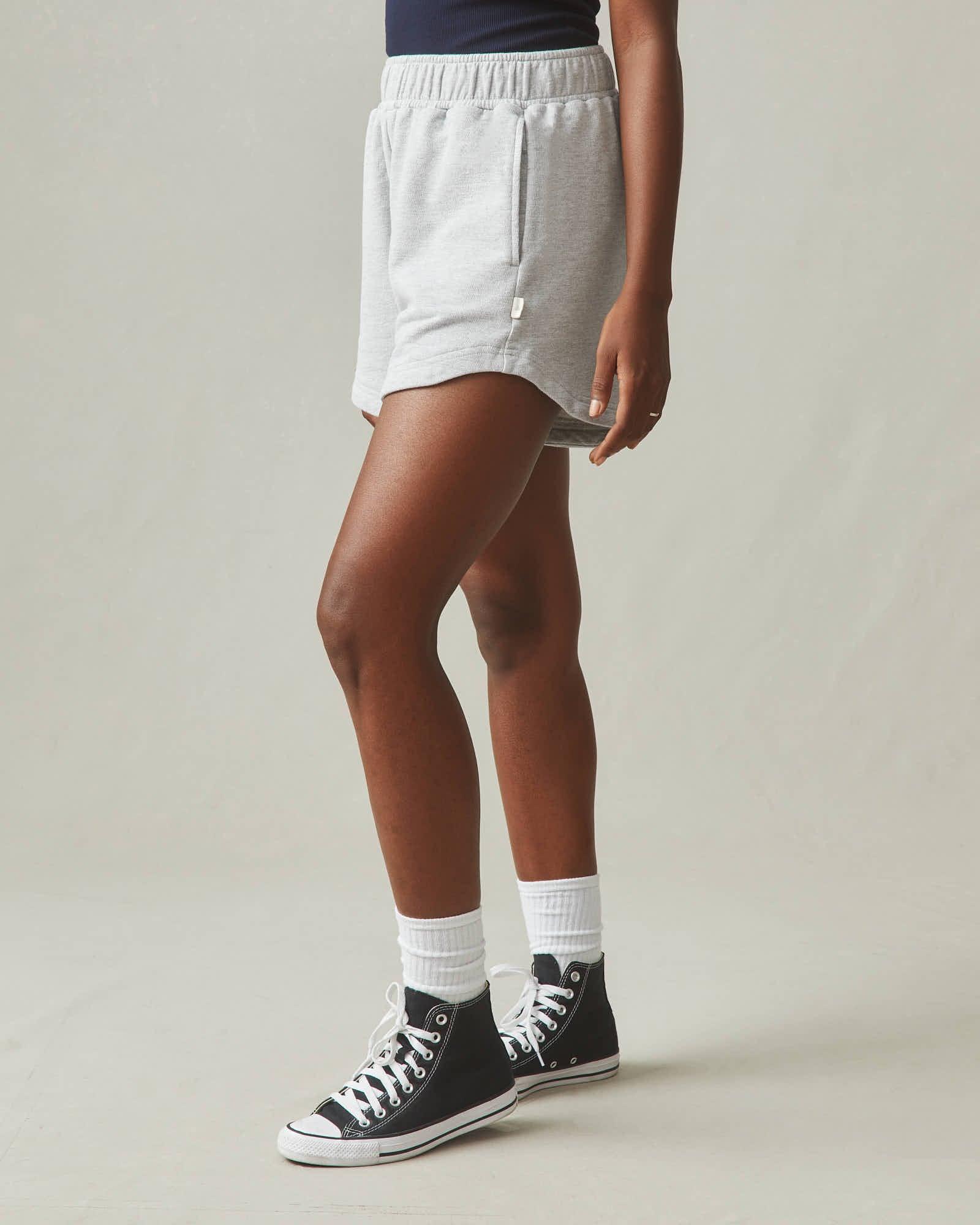 Women's Curved Hem Short - Heather Grey Product Image