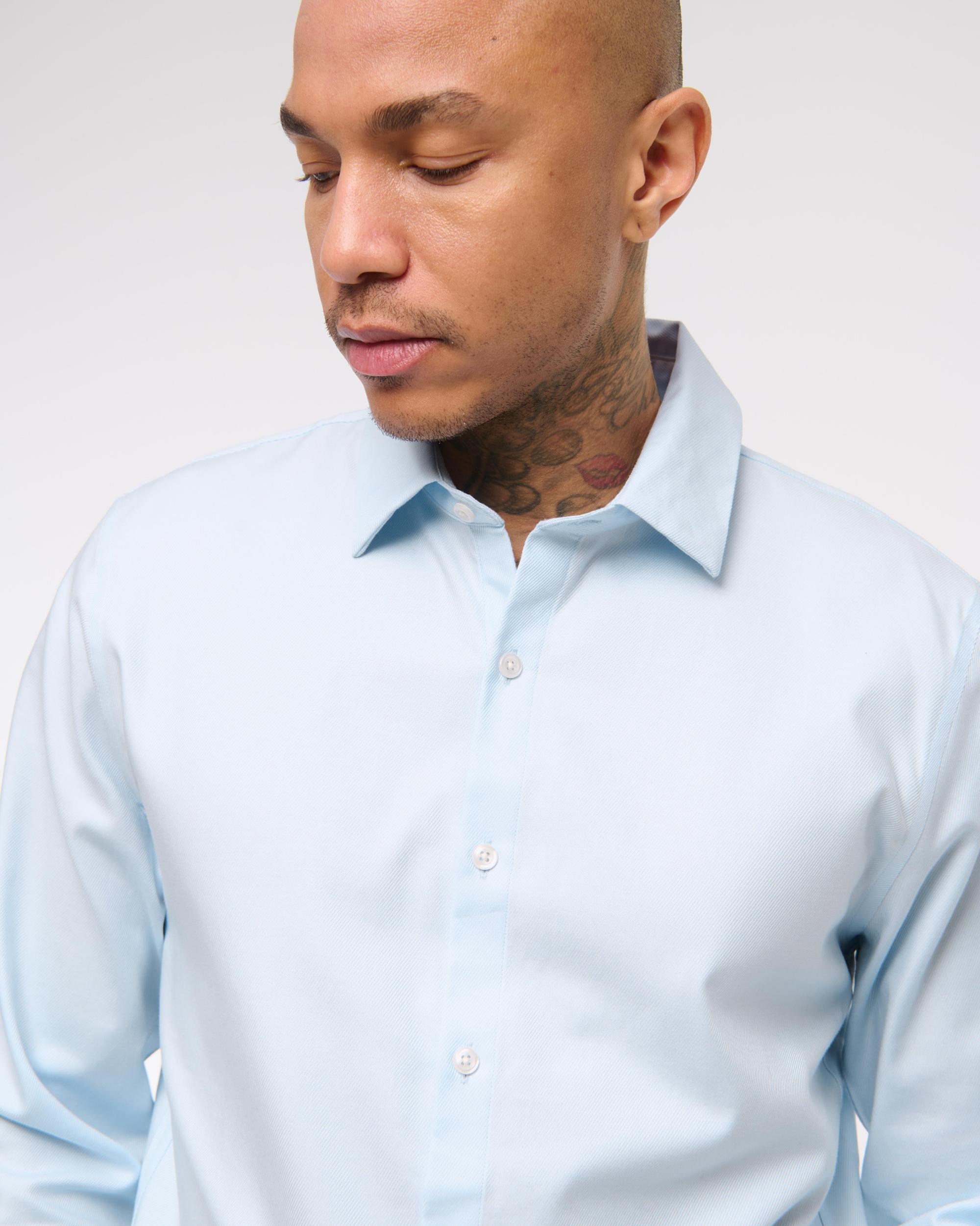 The A&F Collins Slim Suiting Shirt Product Image