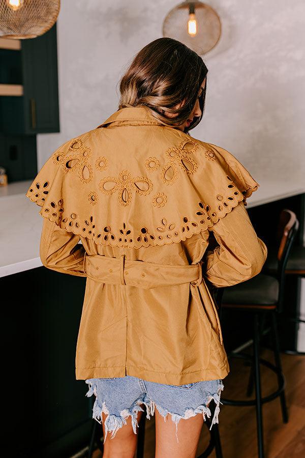 Pumpkin Spice Feels Eyelet Jacket Product Image