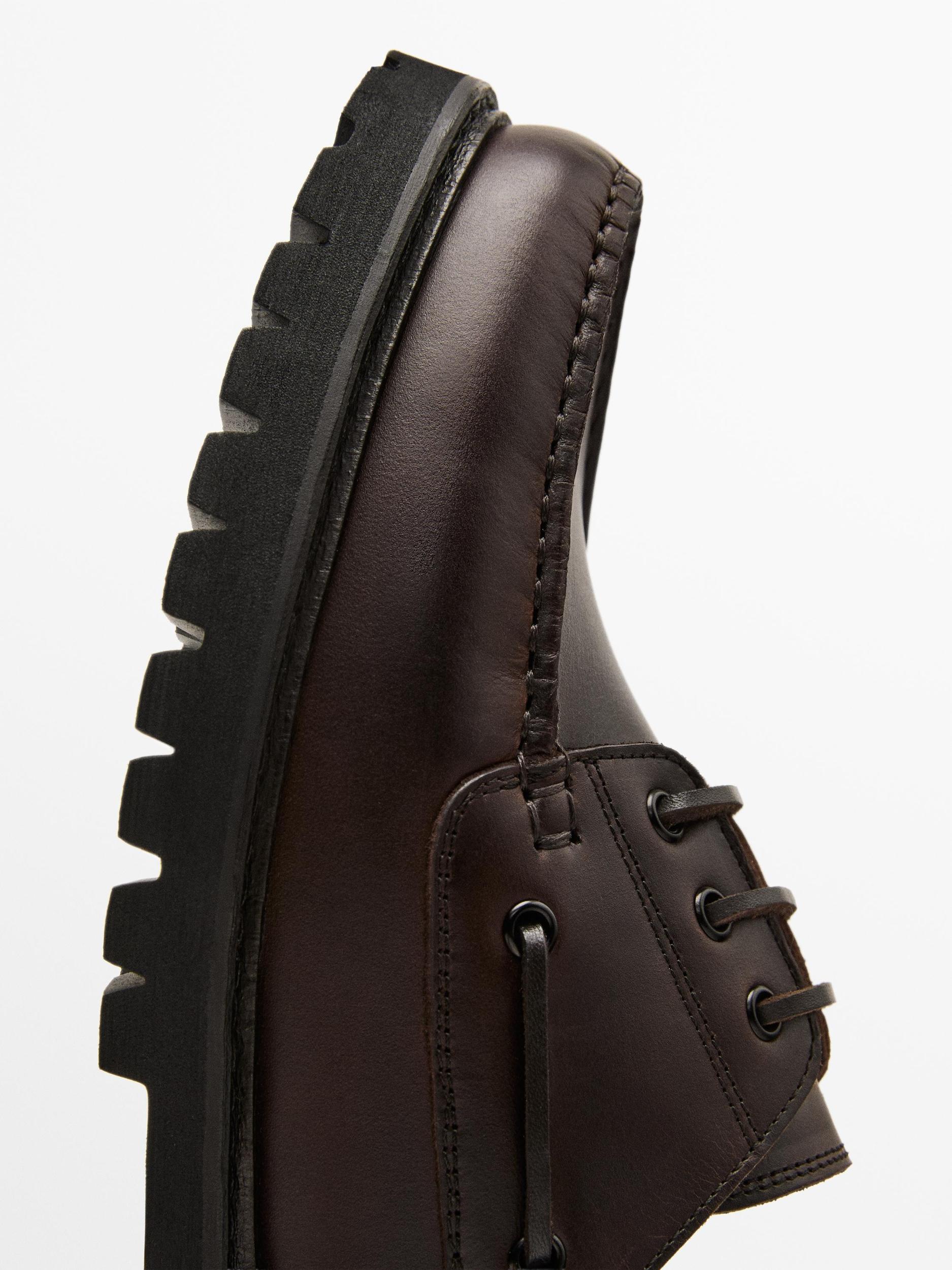 Nappa loafers with track sole Product Image