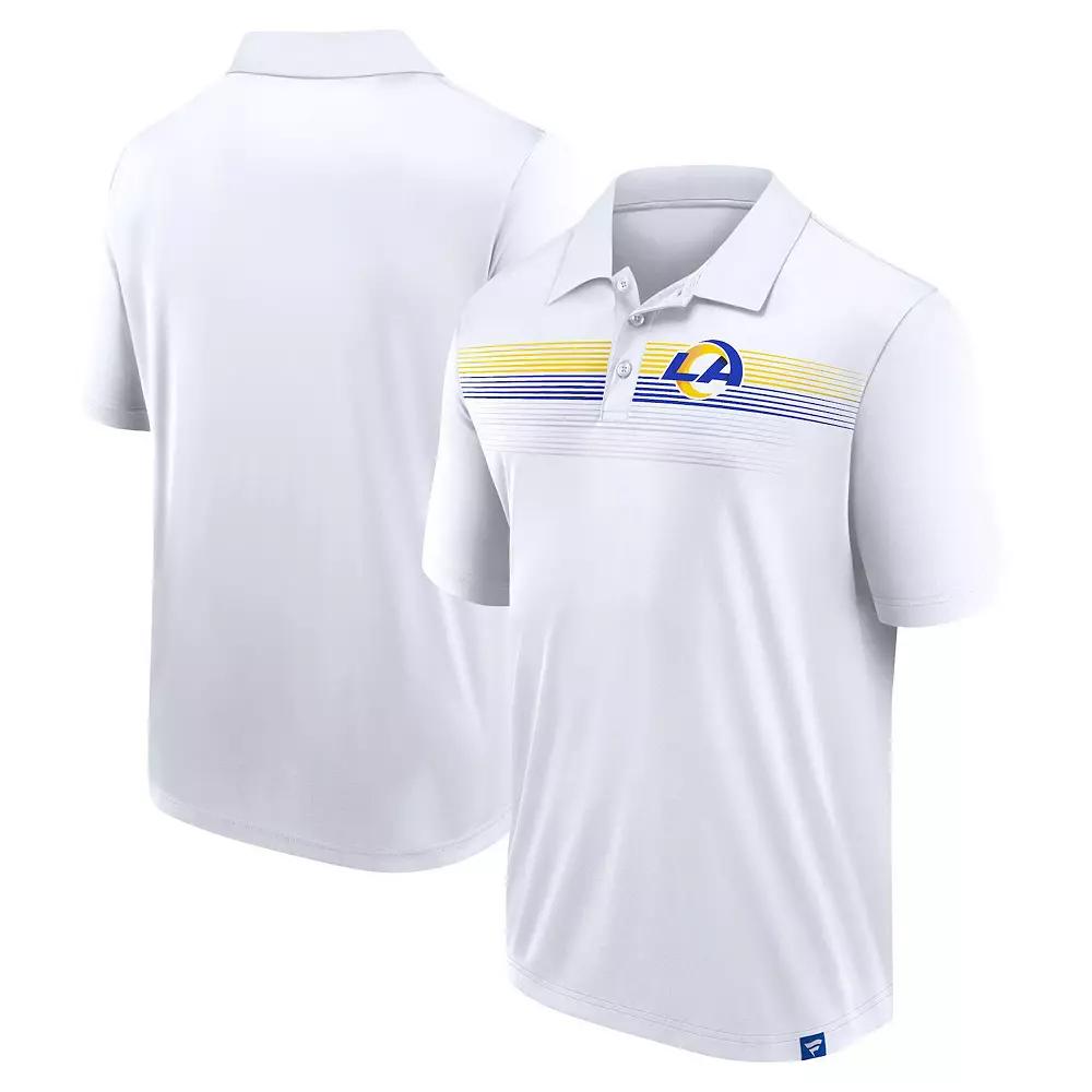 Men's Fanatics White Los Angeles Rams Big & Tall Sublimated Polo, Size: 2XLT Product Image